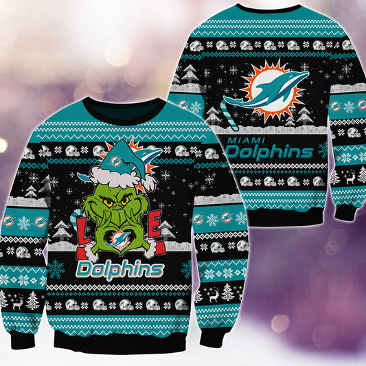 Miami Dolphins Premium Ugly Christmas Sweater AZBTUSW000295