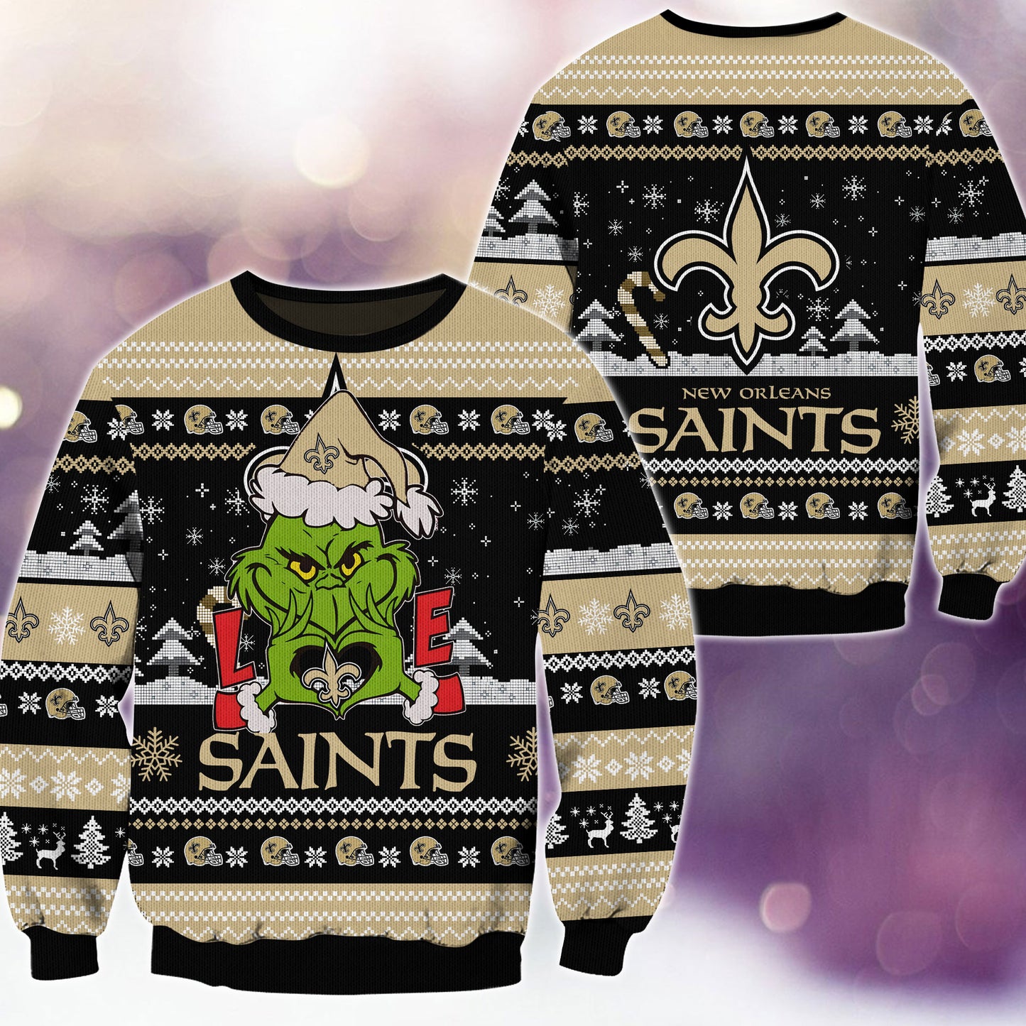 New Orleans Saints Premium Ugly Christmas Sweater AZBTUSW000298