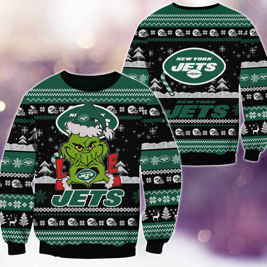New York Jets Premium Ugly Christmas Sweater AZBTUSW000268
