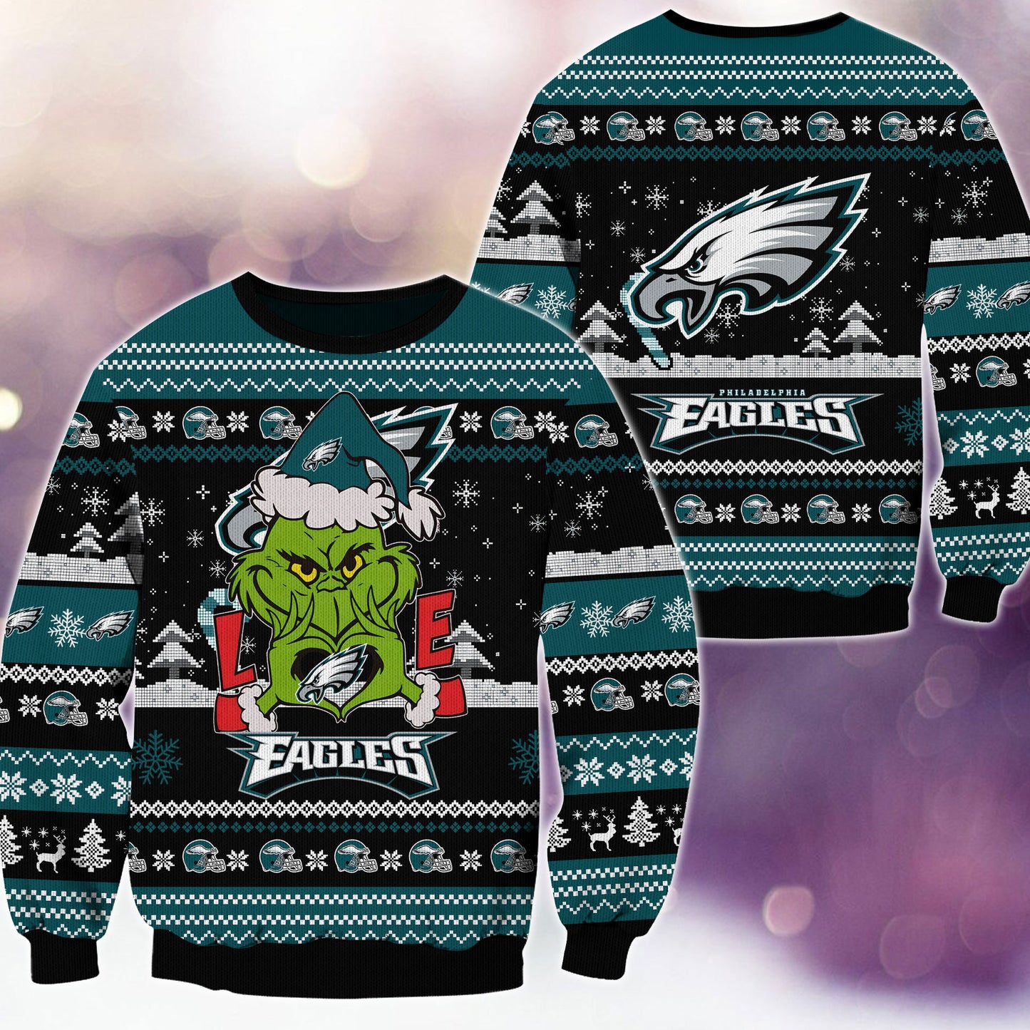 Philadelphia Eagles Premium Ugly Christmas Sweater AZBTUSW000270