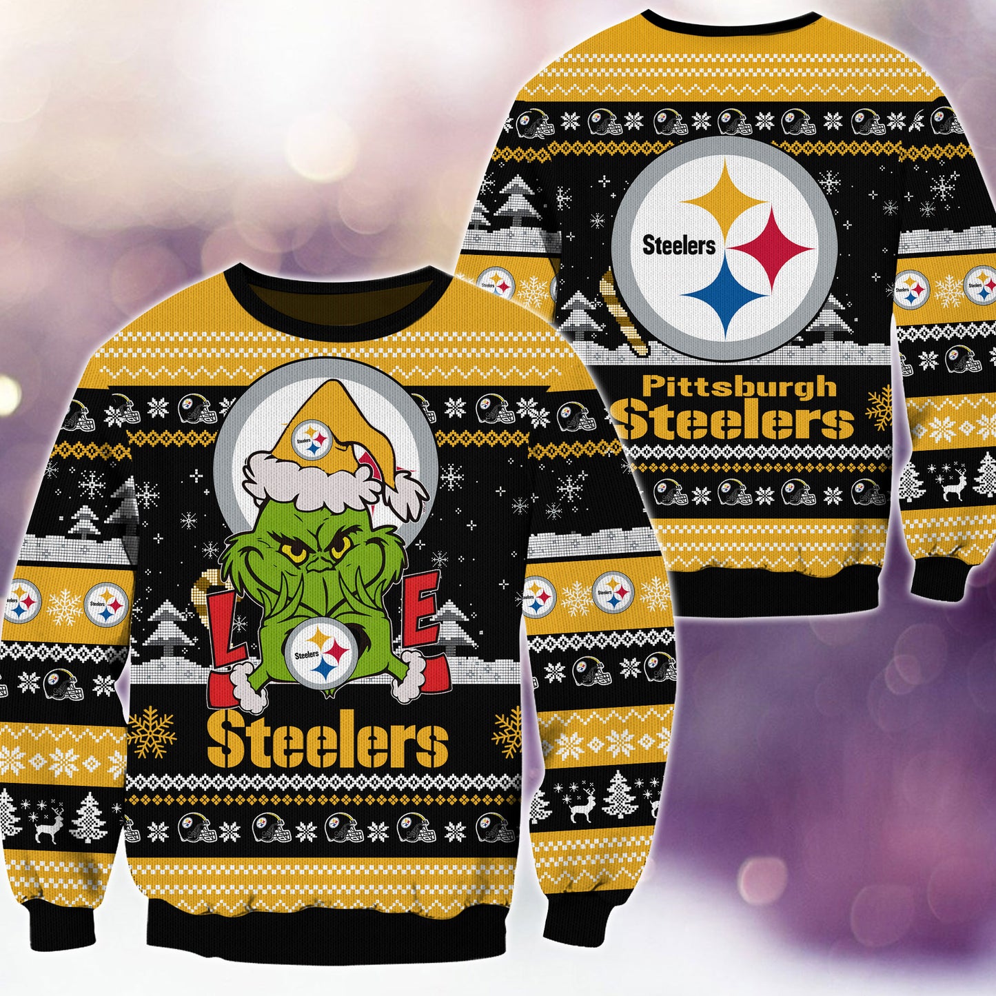 Pittsburgh Steelers Premium Ugly Christmas Sweater AZBTUSW000271
