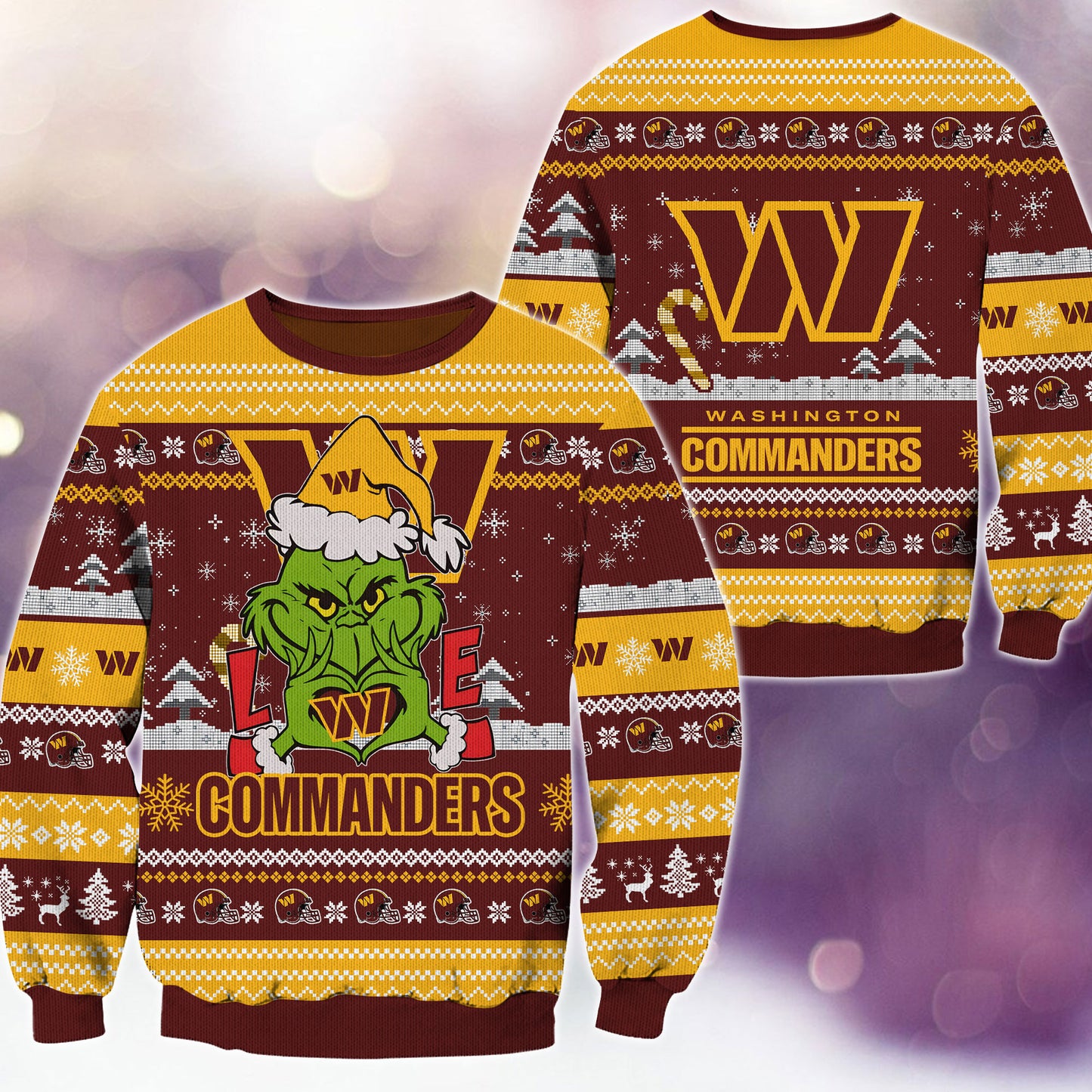 Washington Commanders Premium Ugly Christmas Sweater AZBTUSW000278
