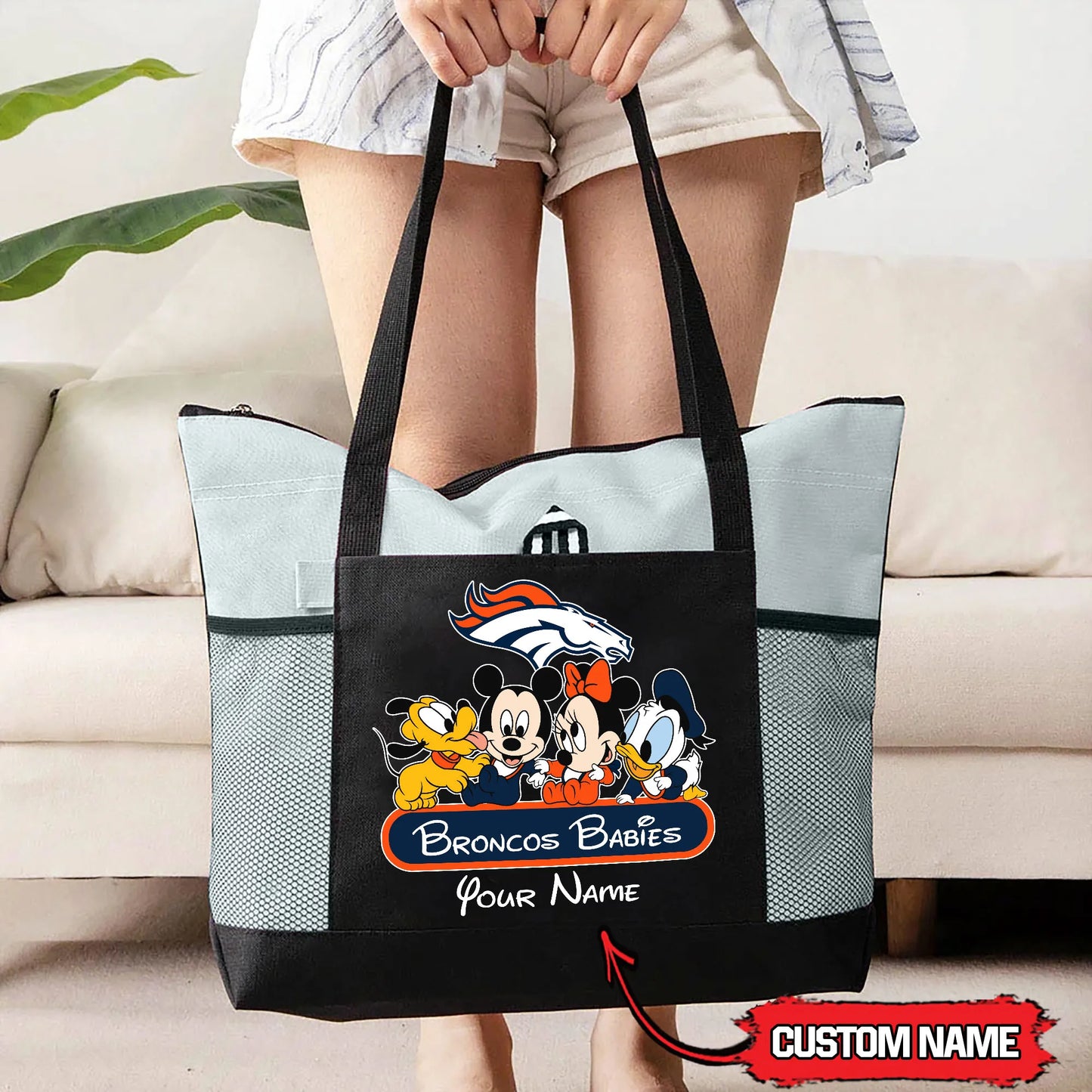 Denver Broncos Personalized Babies Tote Bag AZBTBTB000026