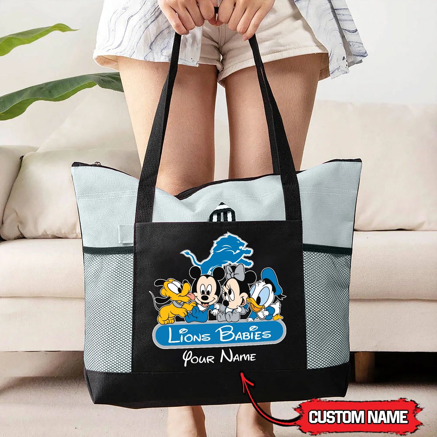 Detroit Lions Personalized Babies Tote Bag AZBTBTB000027