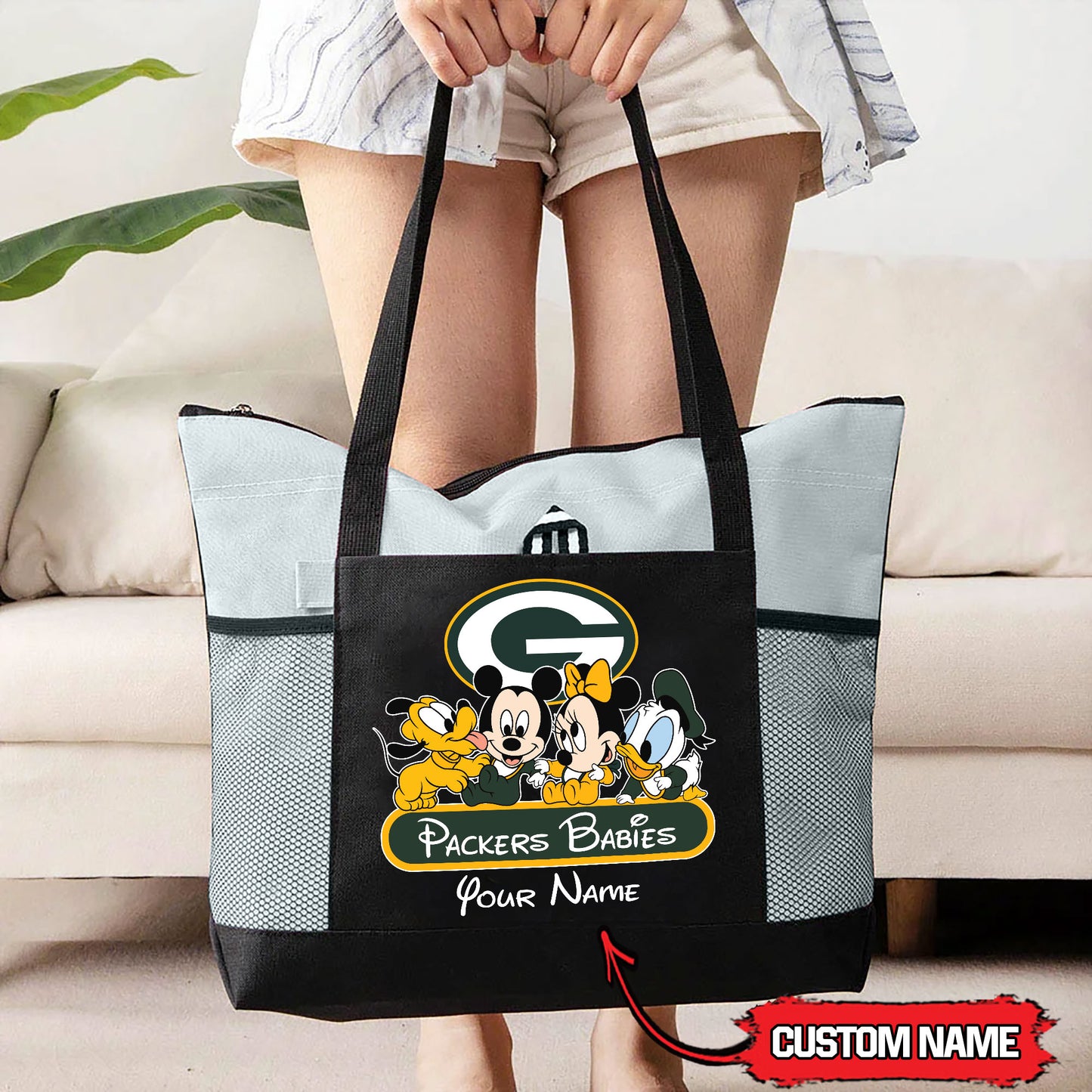 Green Bay Packers Personalized Babies Tote Bag AZBTBTB000028