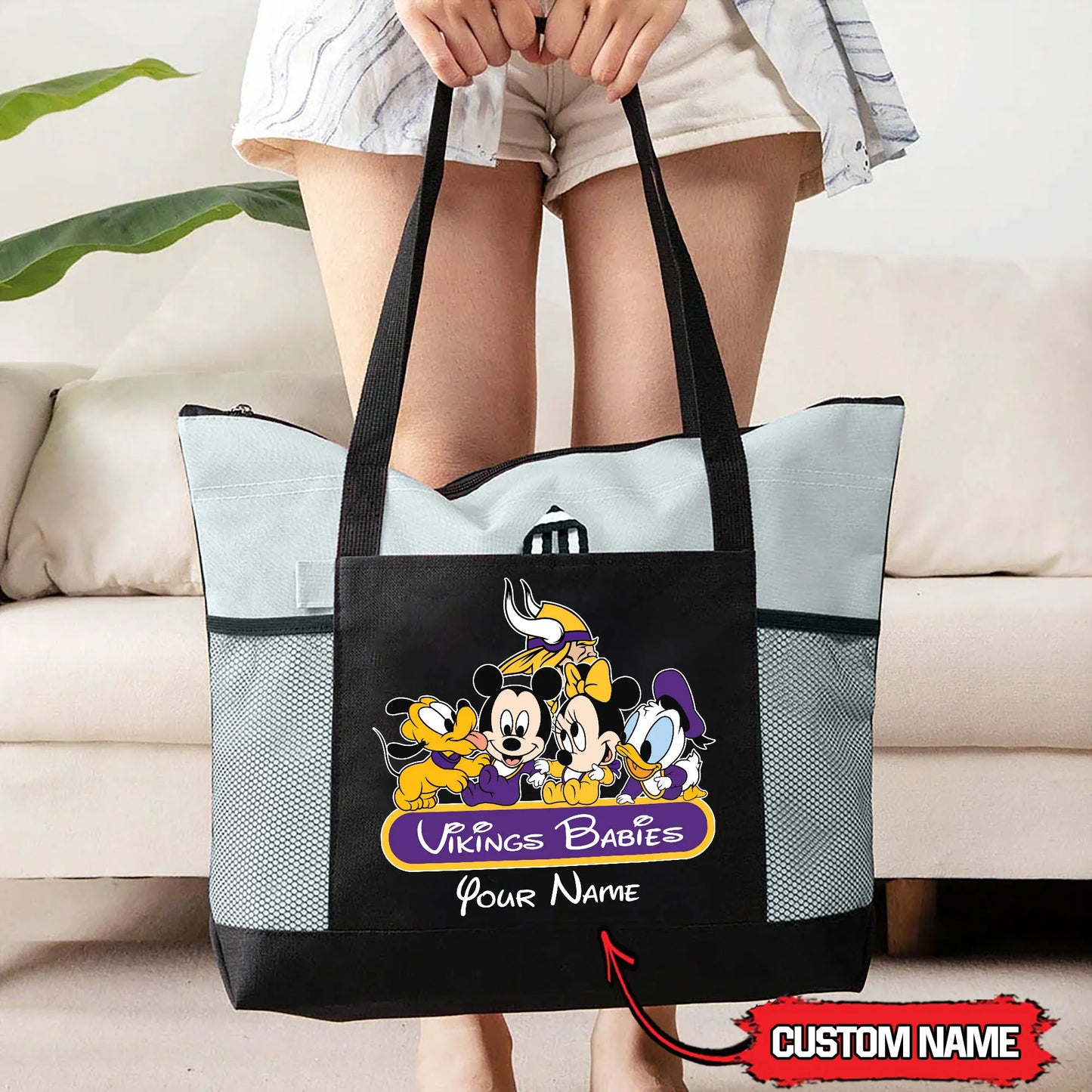 Minnesota Vikings Personalized Babies Tote Bag AZBTBTB000012