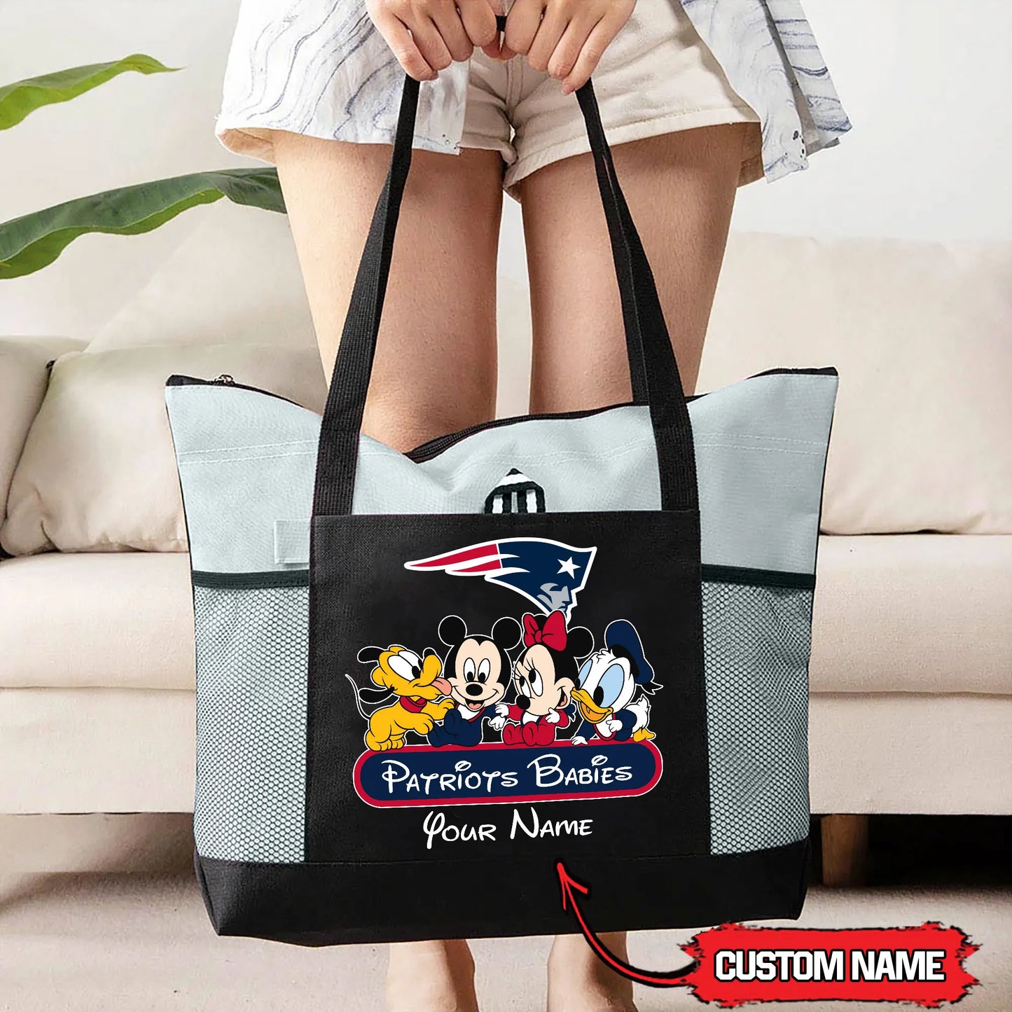 New England Patriots Personalized Babies Tote Bag AZBTBTB000013