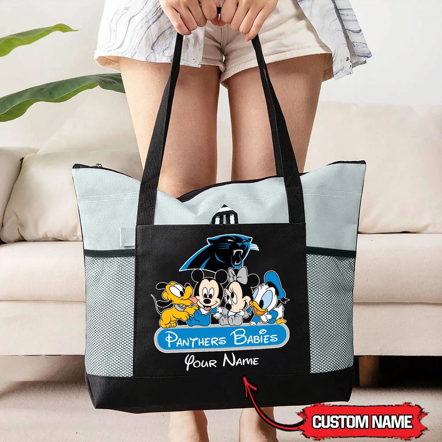 Carolina Panthers Personalized Babies Tote Bag AZBTBTB000017