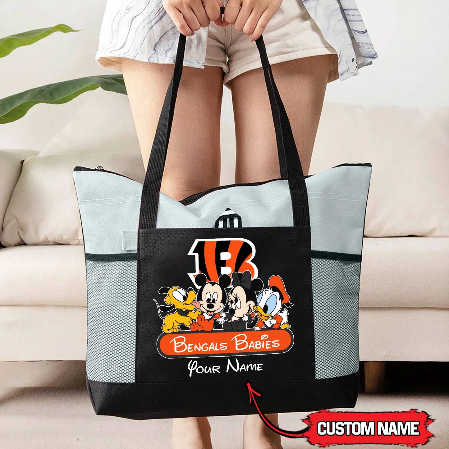 Cincinnati Bengals Personalized Babies Tote Bag AZBTBTB000019