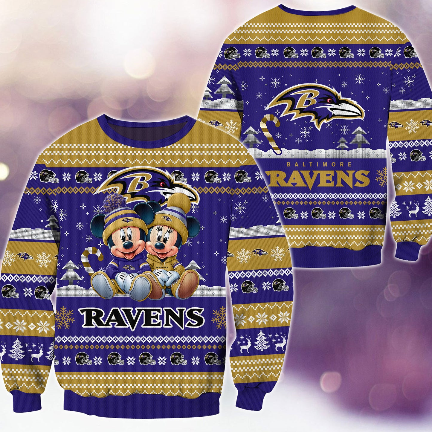 Baltimore Ravens Premium Collections Ugly Christmas Sweater AZBTUSW000364