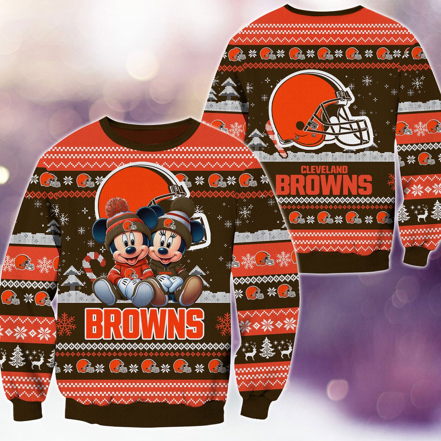 Cleveland Browns Premium Collections Ugly Christmas Sweater AZBTUSW000369