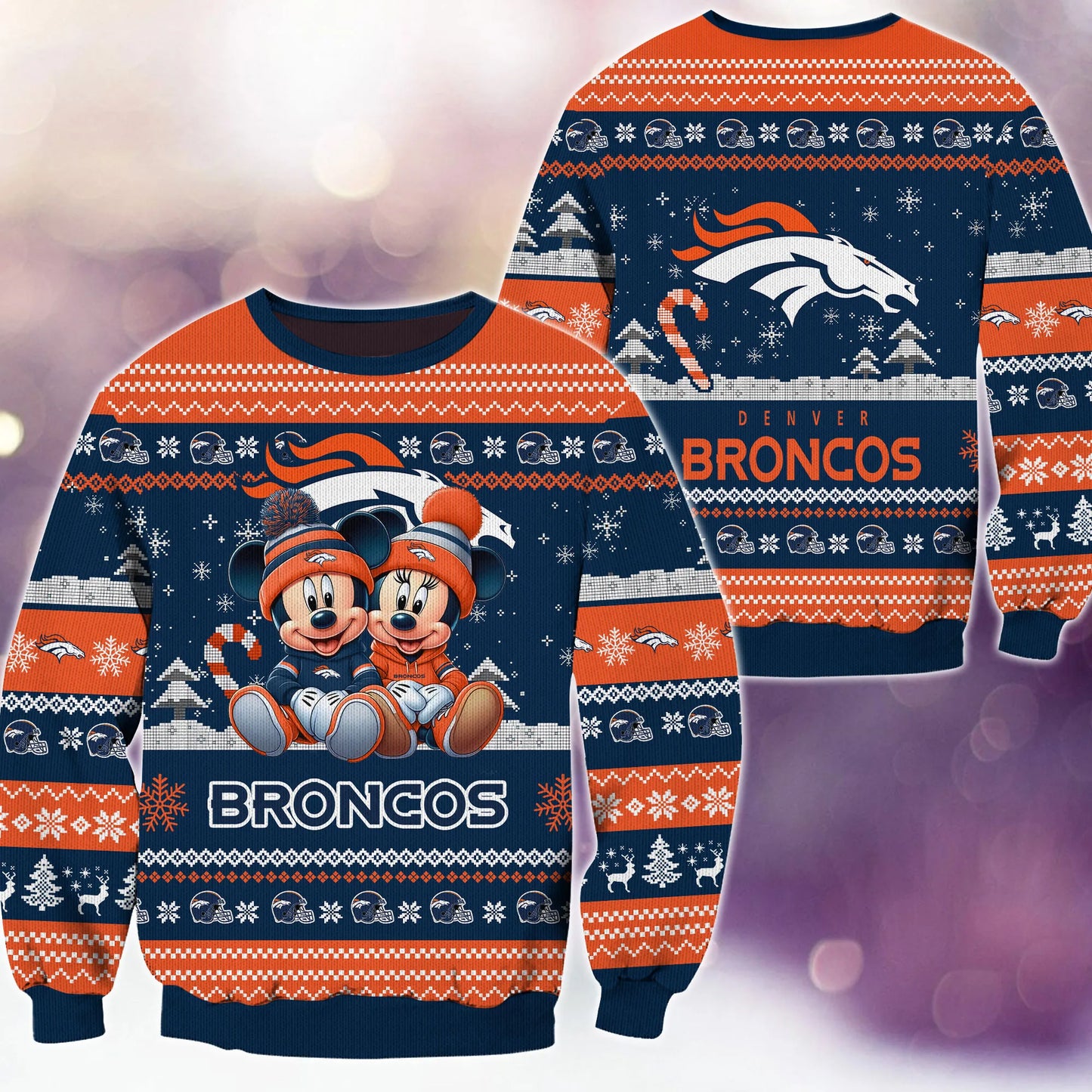 Denver Broncos Premium Collections Ugly Christmas Sweater AZBTUSW000371