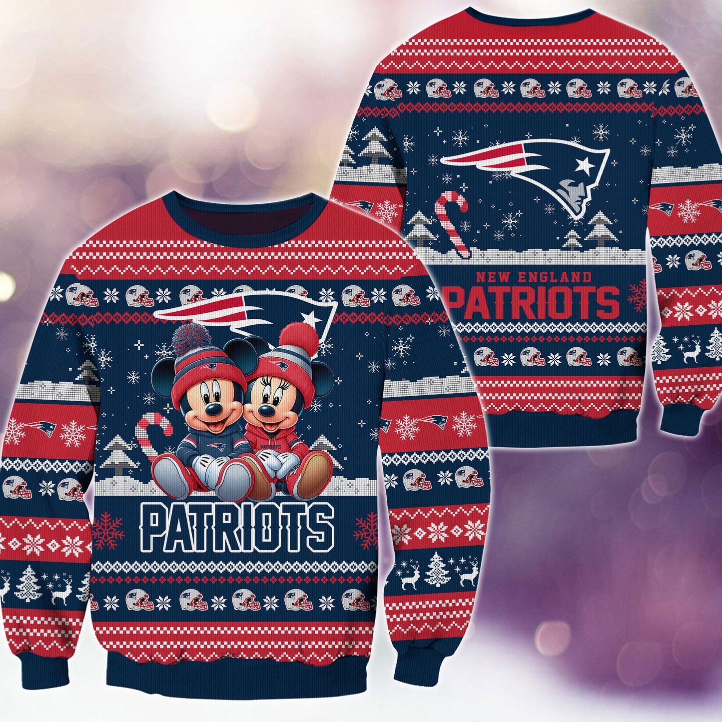 New England Patriots Premium Collections Ugly Christmas Sweater AZBTUSW000354