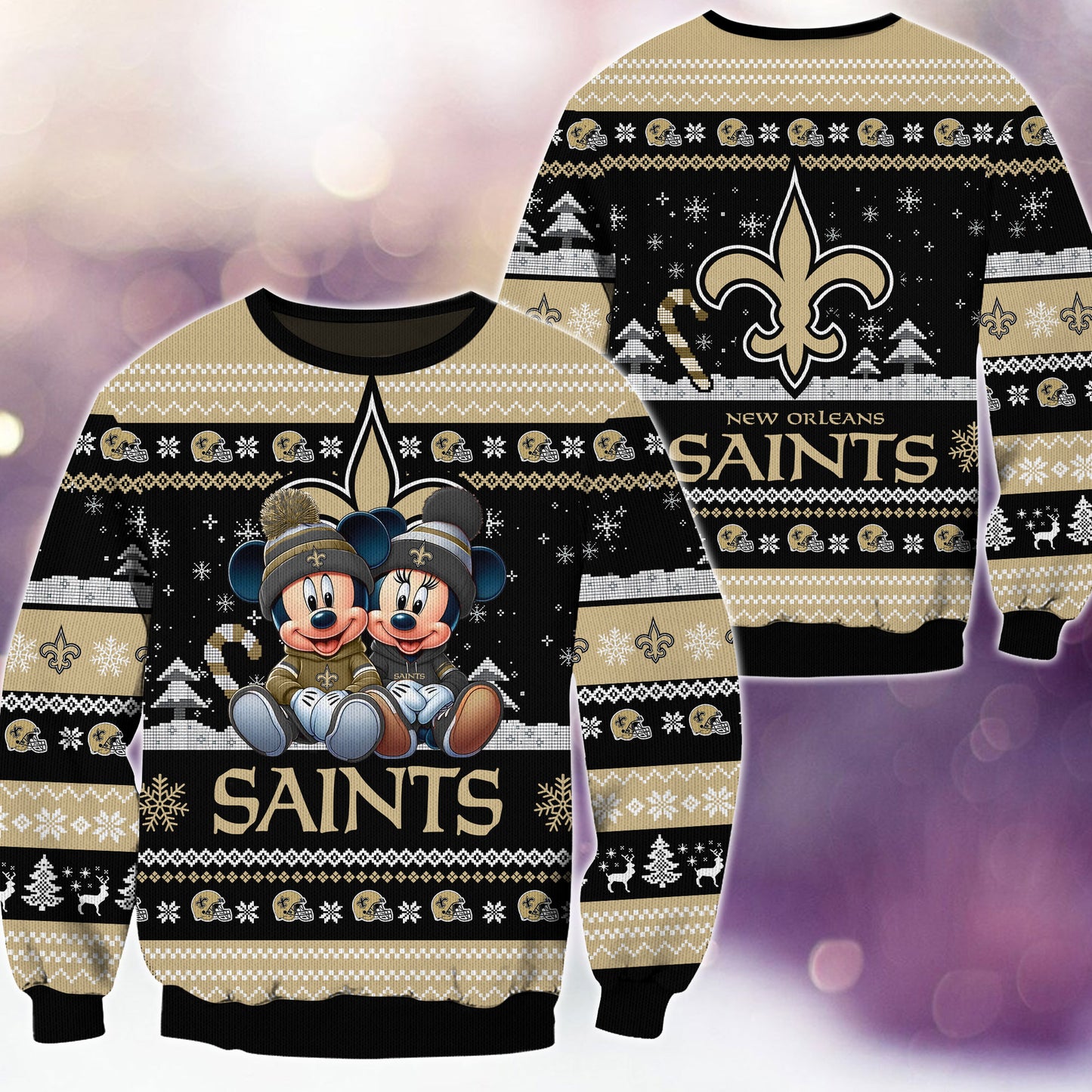 New Orleans Saints Premium Collections Ugly Christmas Sweater AZBTUSW000355