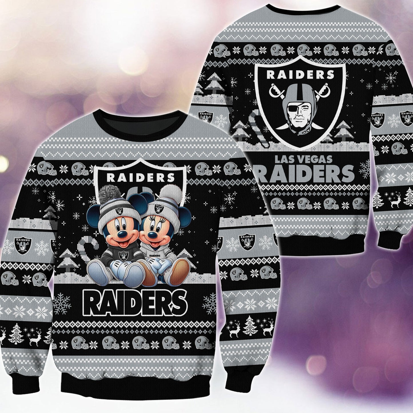 Las Vegas Raiders Premium Collections Ugly Christmas Sweater AZBTUSW000358