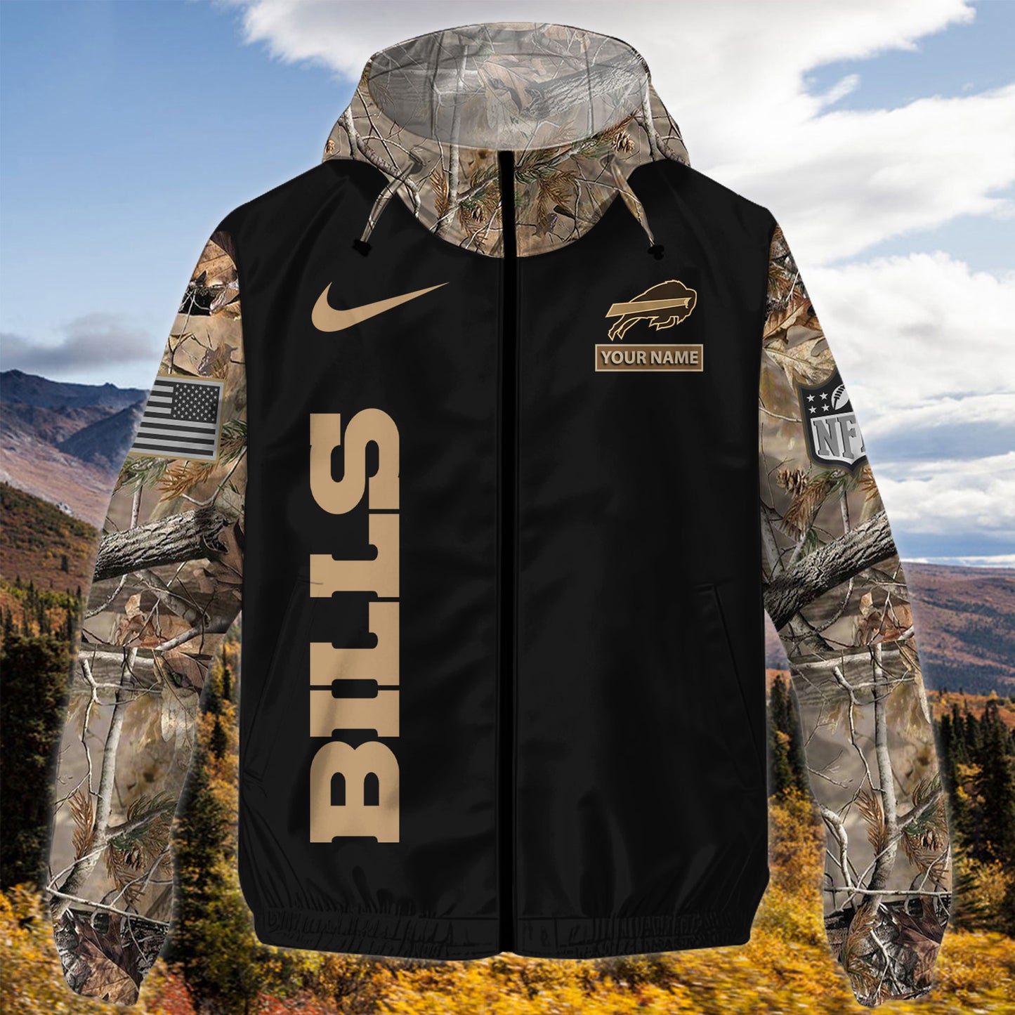 Buffalo Bills Personalized Hunting Outdoor Jacket  AZBTOJ000114
