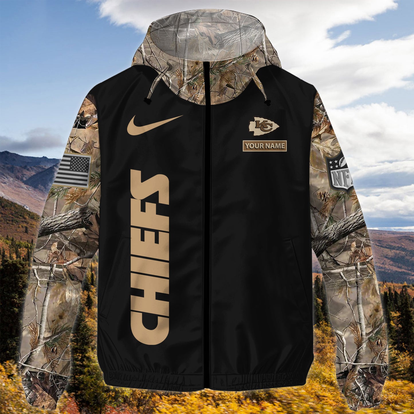 Kansas City Chiefs Personalized Hunting Outdoor Jacket AZBTOJ000128
