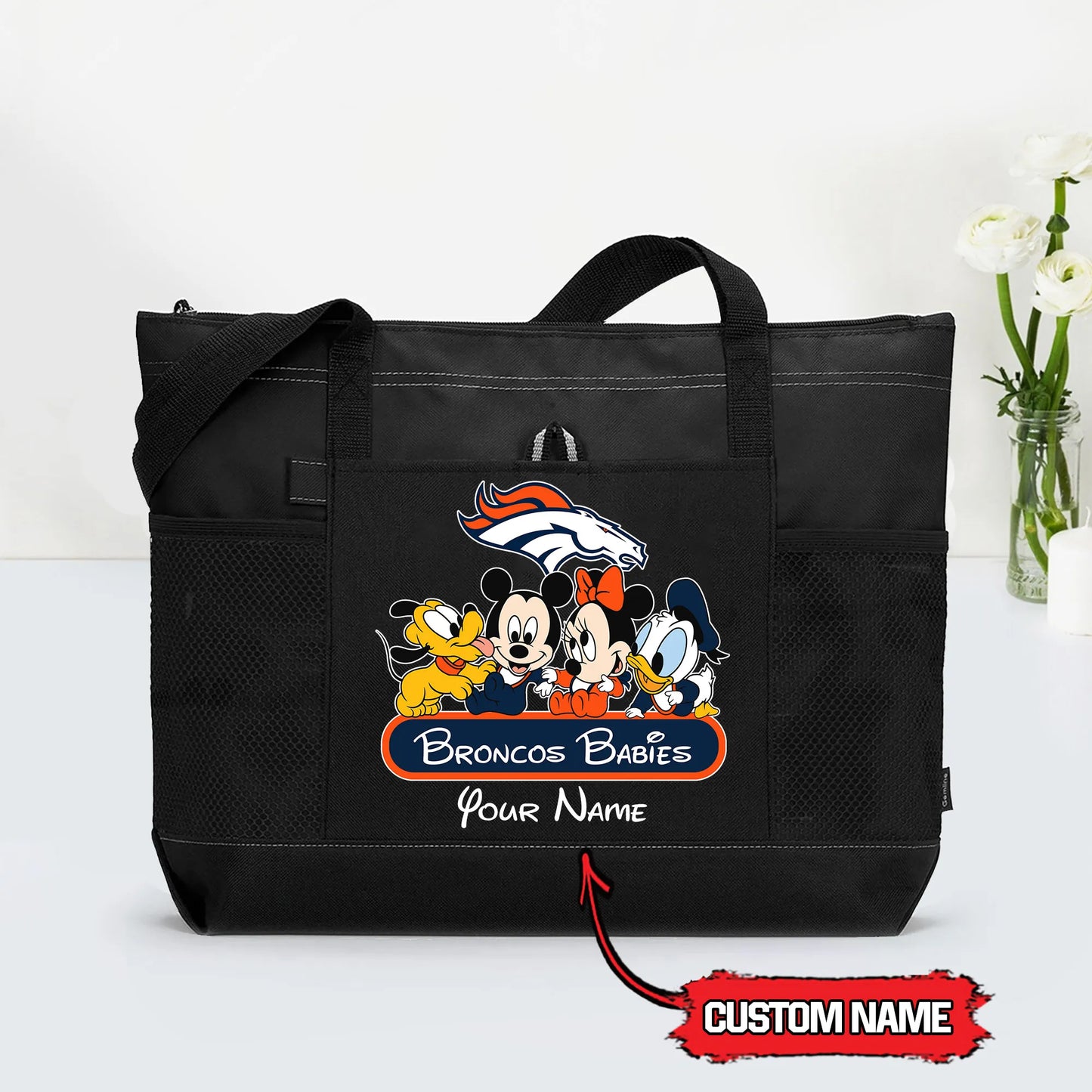 Denver Broncos Personalized Babies Tote Bag AZBTBTB000026