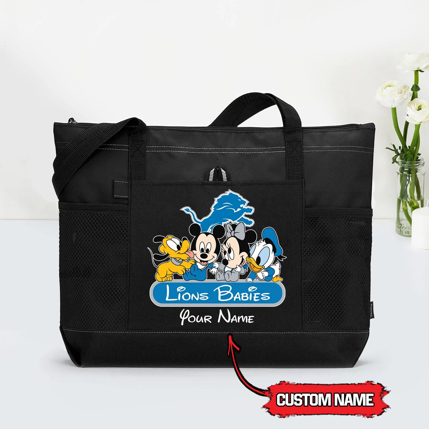 Detroit Lions Personalized Babies Tote Bag AZBTBTB000027