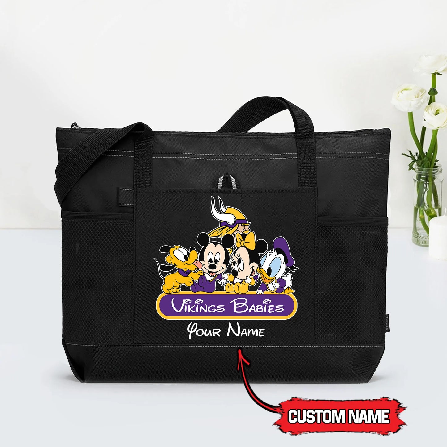 Minnesota Vikings Personalized Babies Tote Bag AZBTBTB000012
