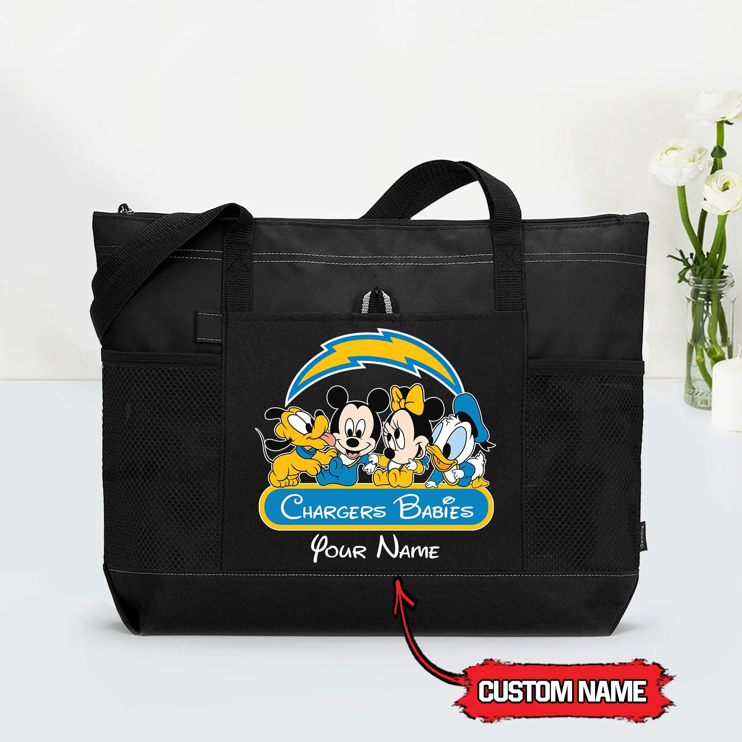 Los Angeles Chargers Personalized Babies Tote Bag AZBTBTB000008