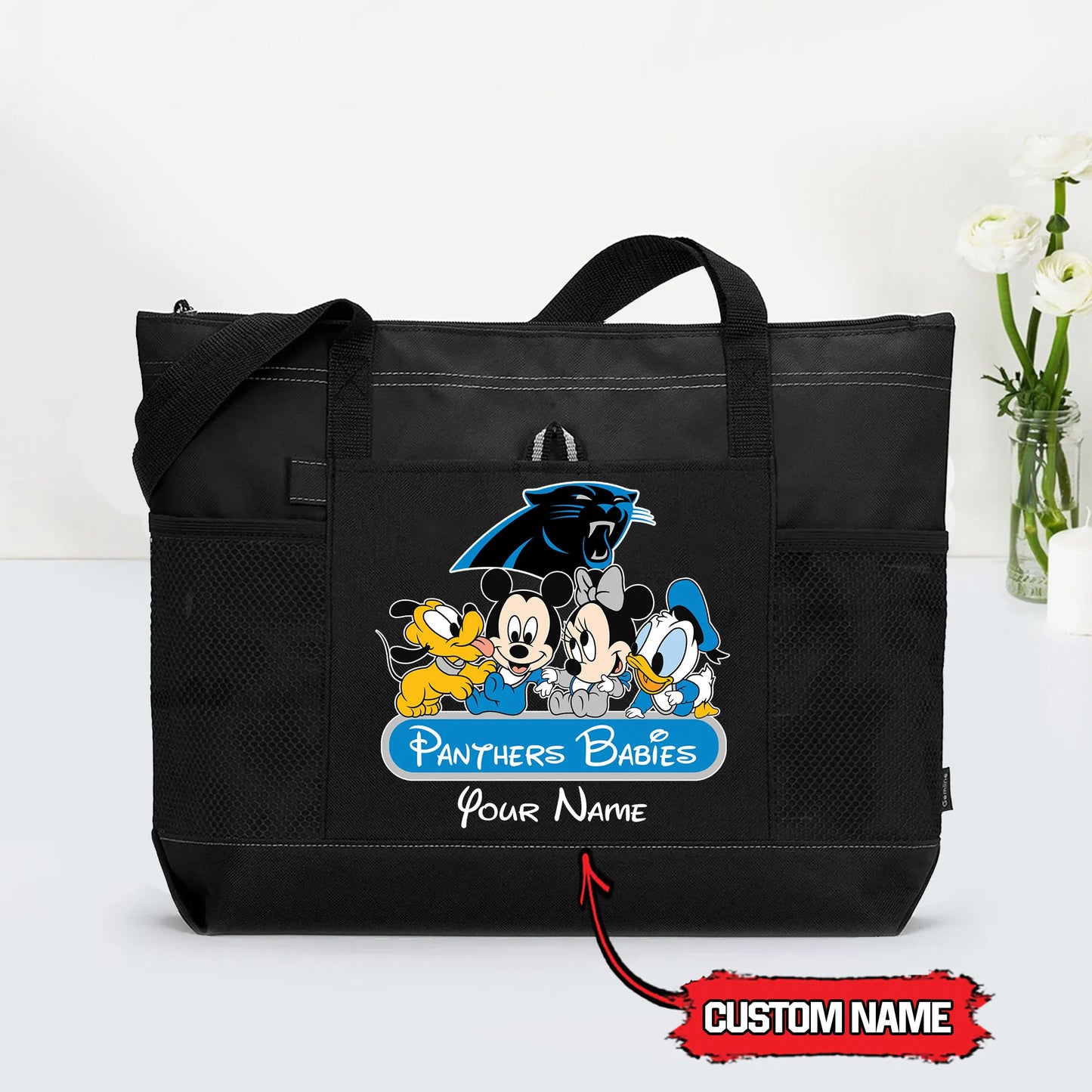 Carolina Panthers Personalized Babies Tote Bag AZBTBTB000017