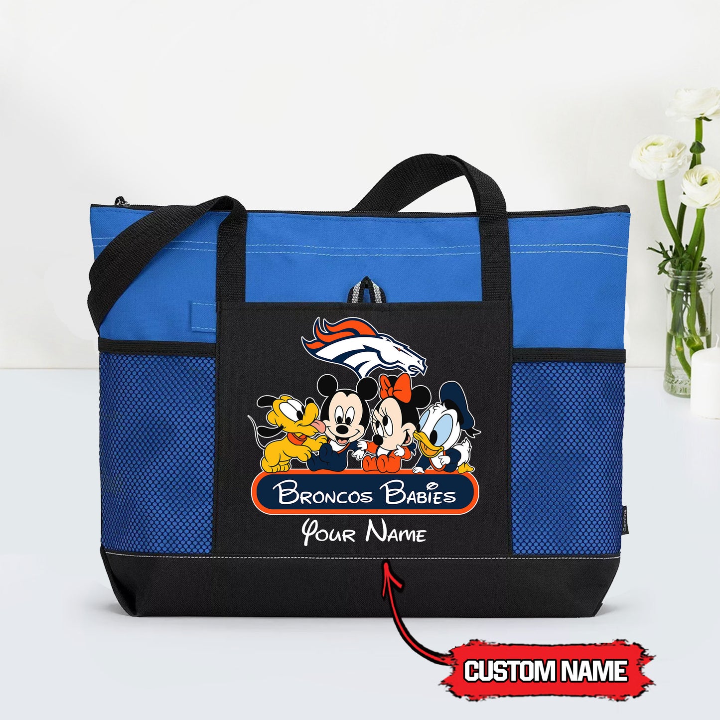 Denver Broncos Personalized Babies Tote Bag AZBTBTB000026