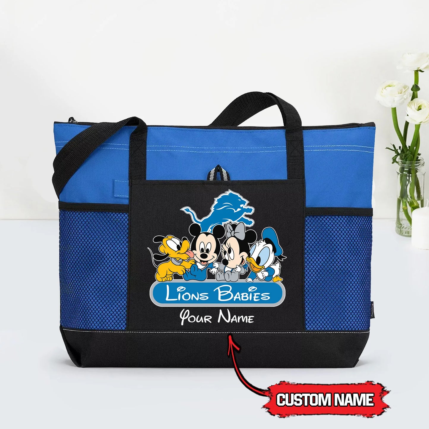 Detroit Lions Personalized Babies Tote Bag AZBTBTB000027