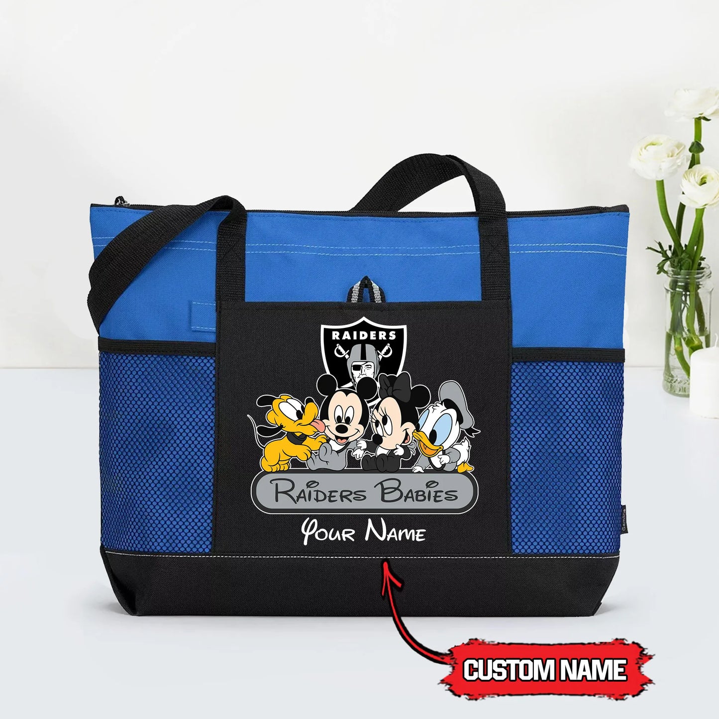 Las Vegas Raiders Personalized Babies Tote Bag AZBTBTB000004