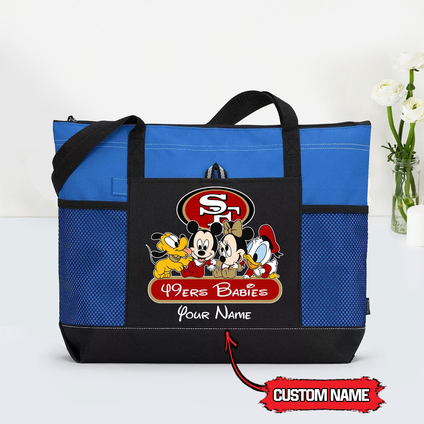 San Francisco 49ers Personalized Babies Tote Bag AZBTBTB000009