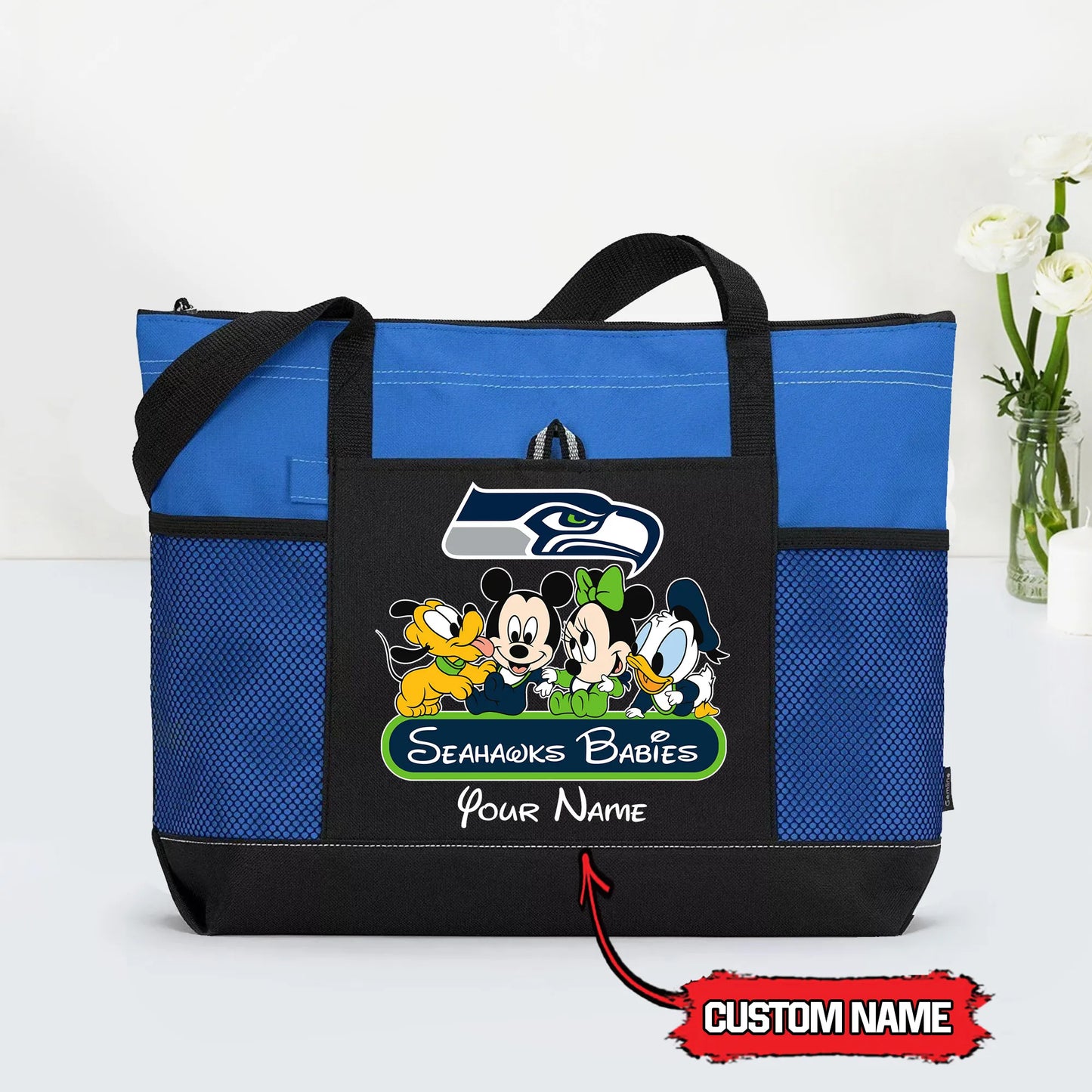 Seattle Seahawks Personalized Babies Tote Bag AZBTBTB000010