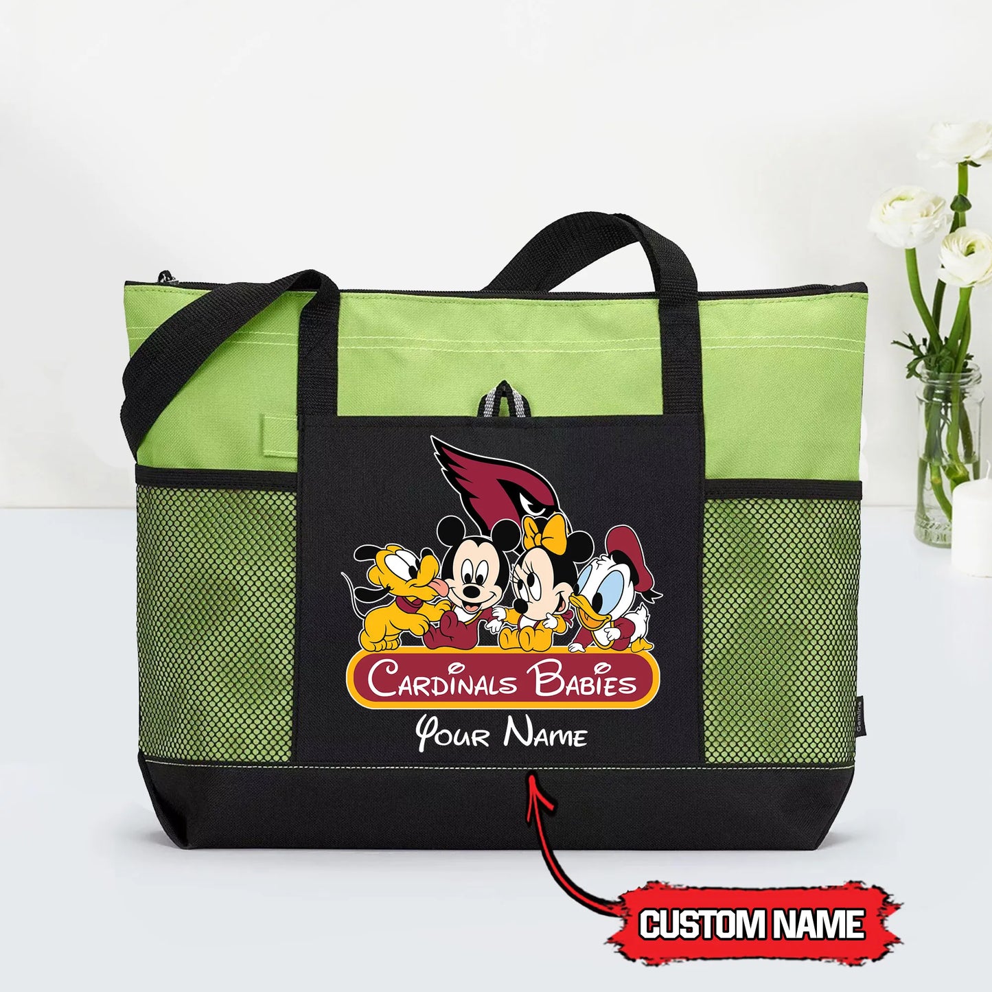 Arizona Cardinals Personalized Babies Tote Bag AZBTBTB000021