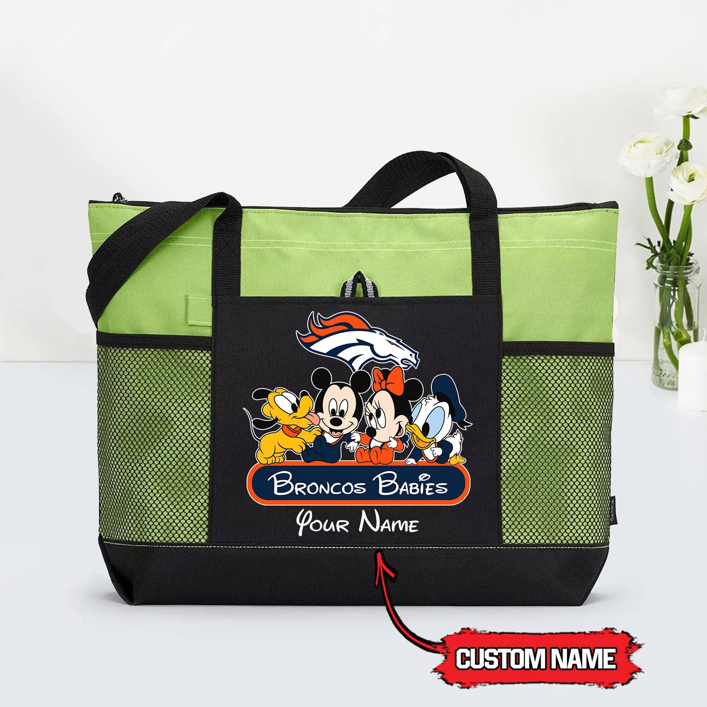 Denver Broncos Personalized Babies Tote Bag AZBTBTB000026
