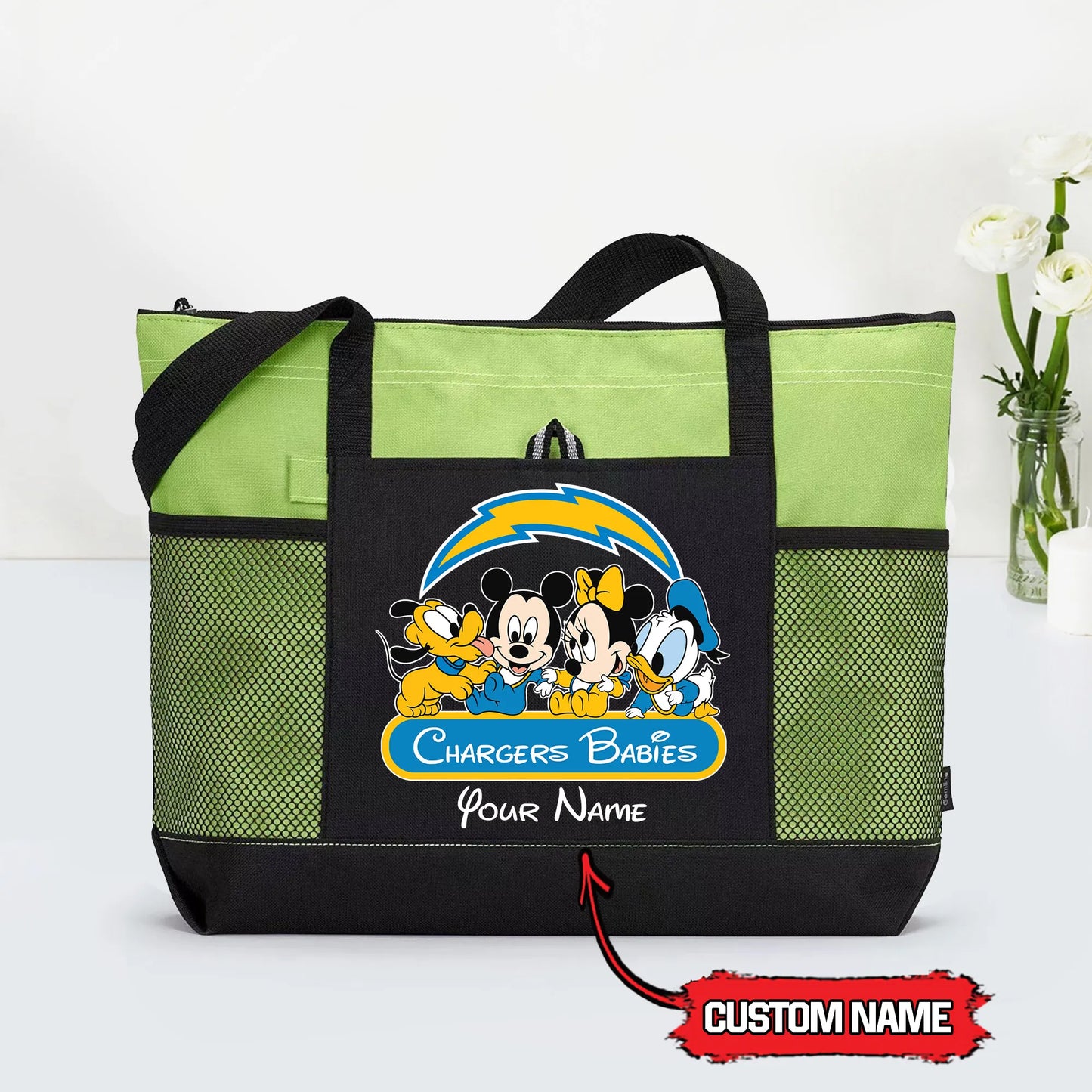 Los Angeles Chargers Personalized Babies Tote Bag AZBTBTB000008