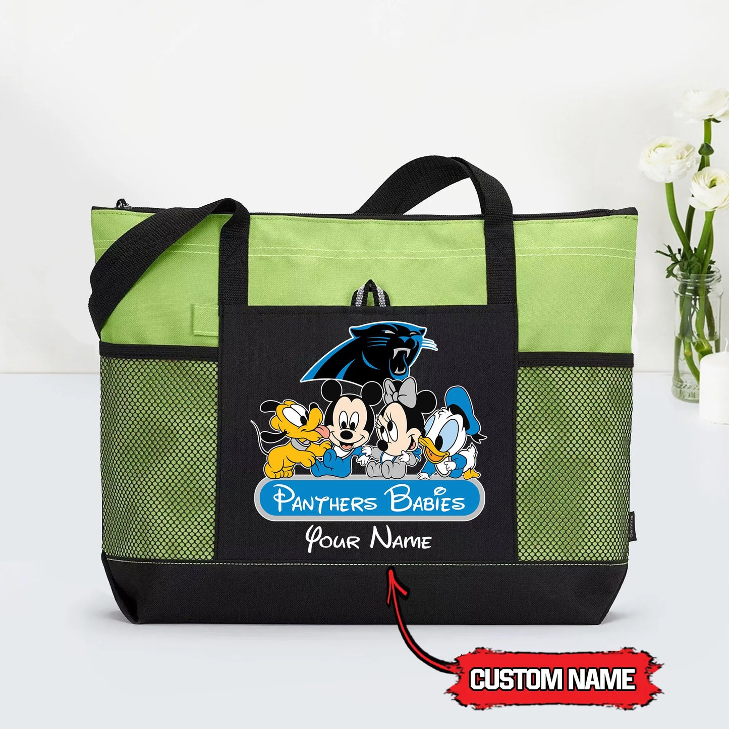 Carolina Panthers Personalized Babies Tote Bag AZBTBTB000017