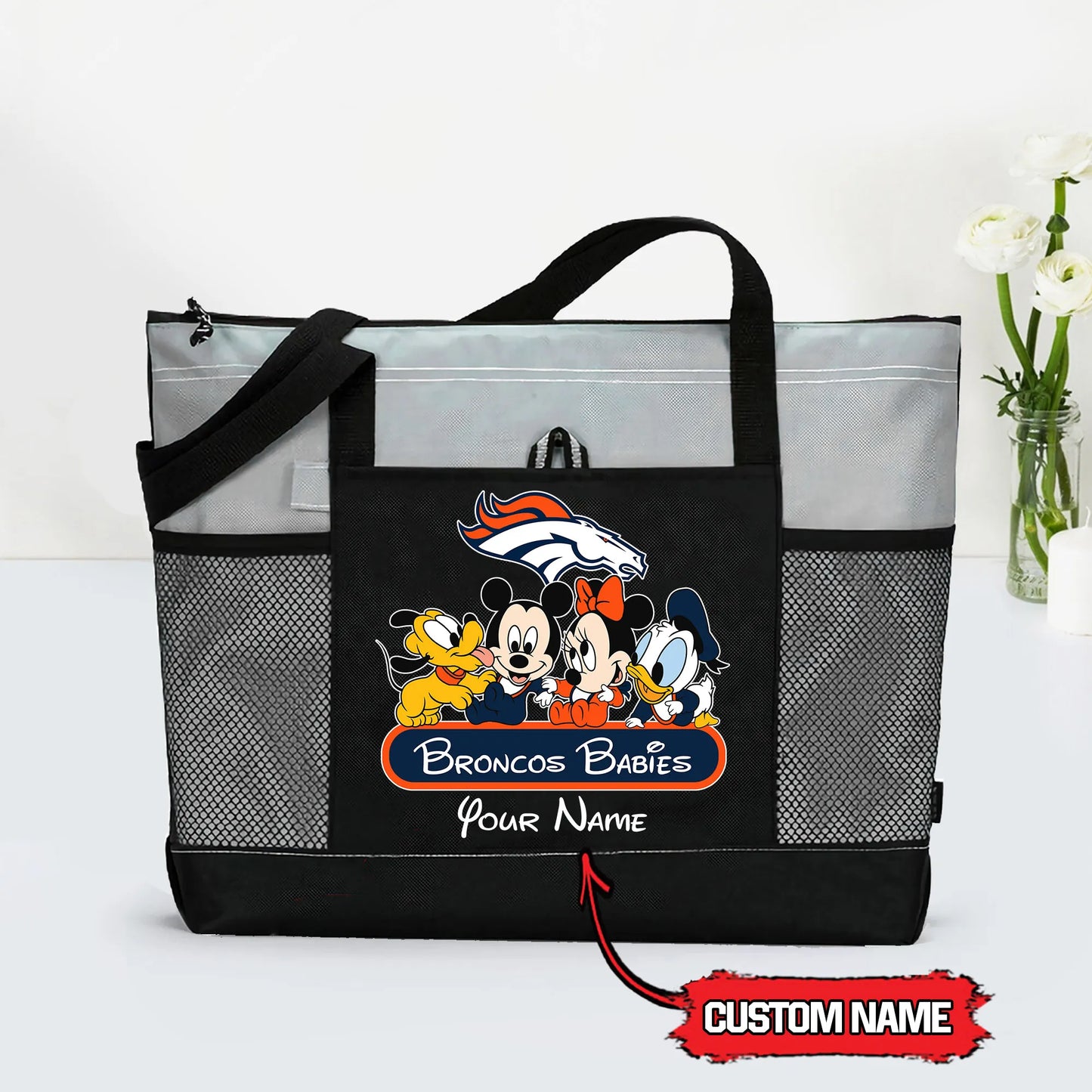 Denver Broncos Personalized Babies Tote Bag AZBTBTB000026