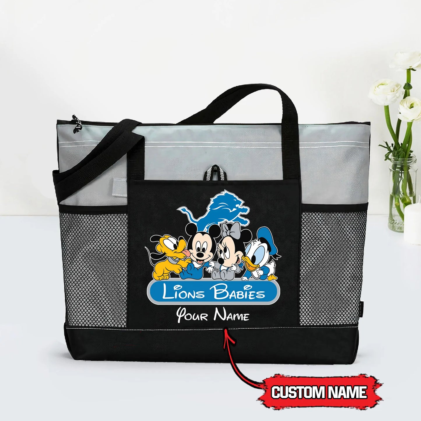 Detroit Lions Personalized Babies Tote Bag AZBTBTB000027