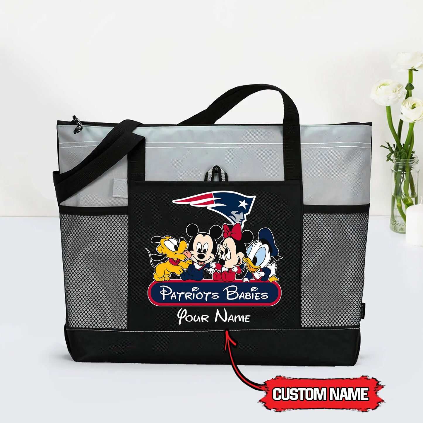 New England Patriots Personalized Babies Tote Bag AZBTBTB000013