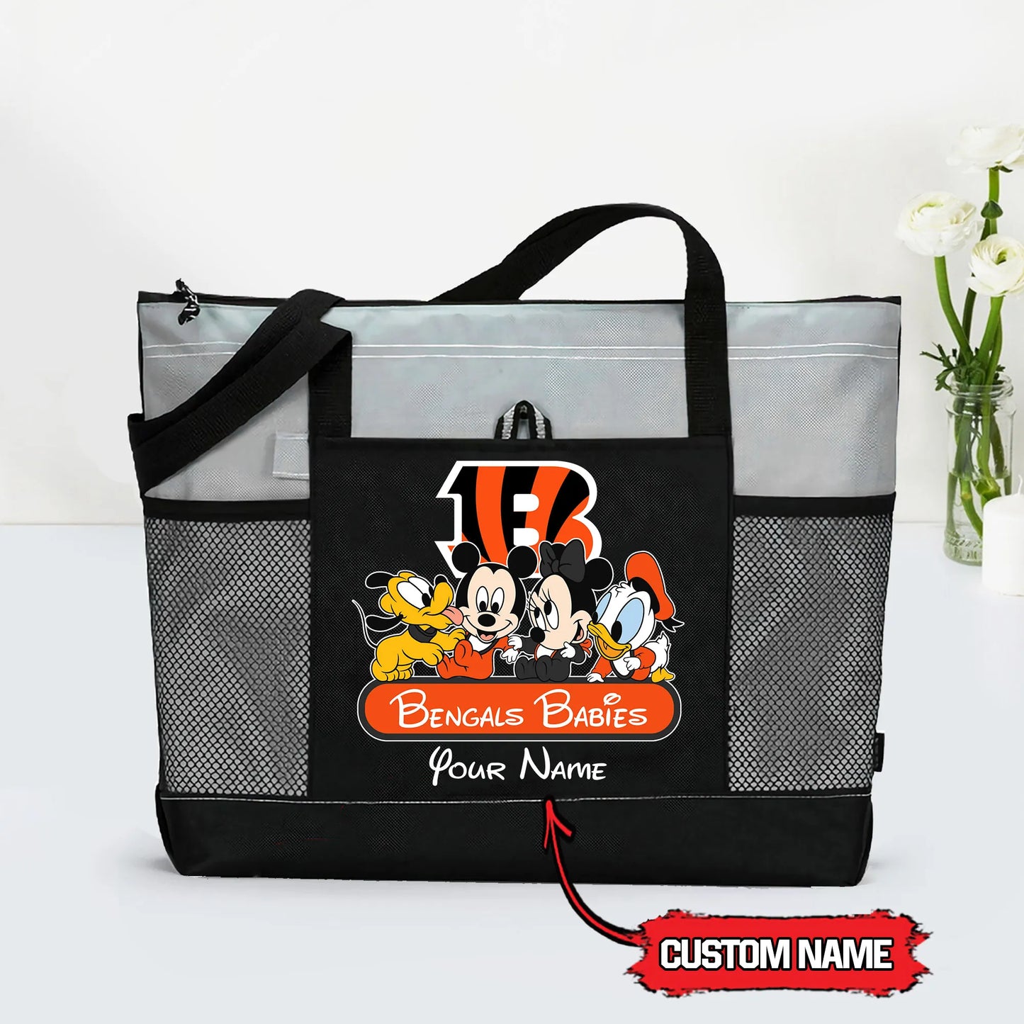 Cincinnati Bengals Personalized Babies Tote Bag AZBTBTB000019