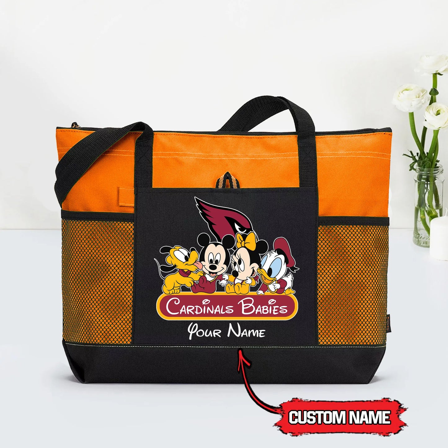 Arizona Cardinals Personalized Babies Tote Bag AZBTBTB000021