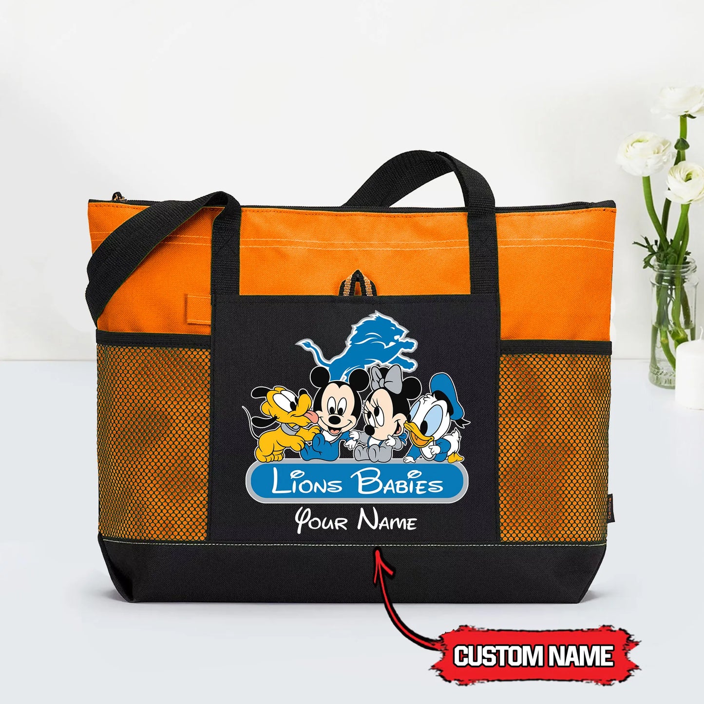 Detroit Lions Personalized Babies Tote Bag AZBTBTB000027