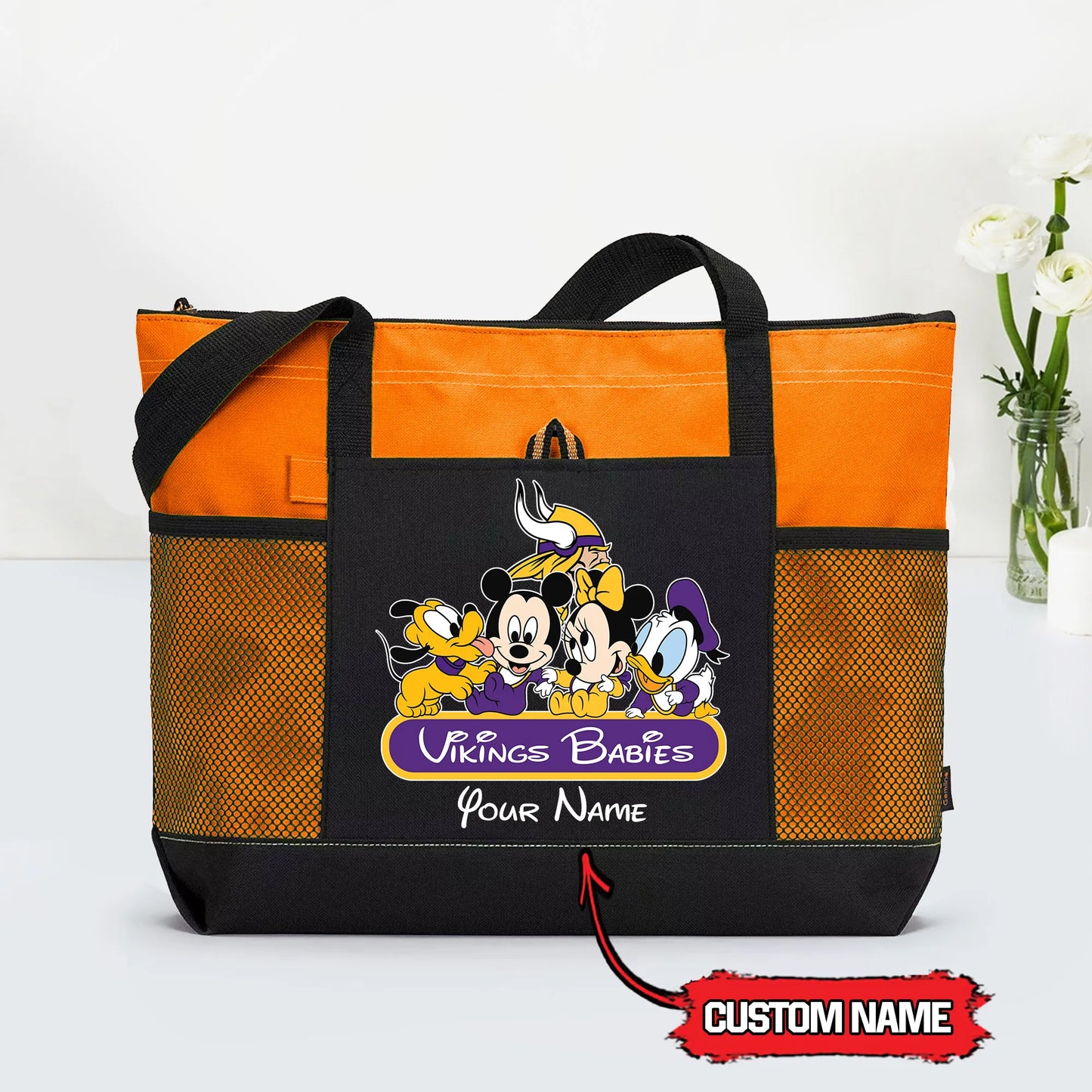 Minnesota Vikings Personalized Babies Tote Bag AZBTBTB000012
