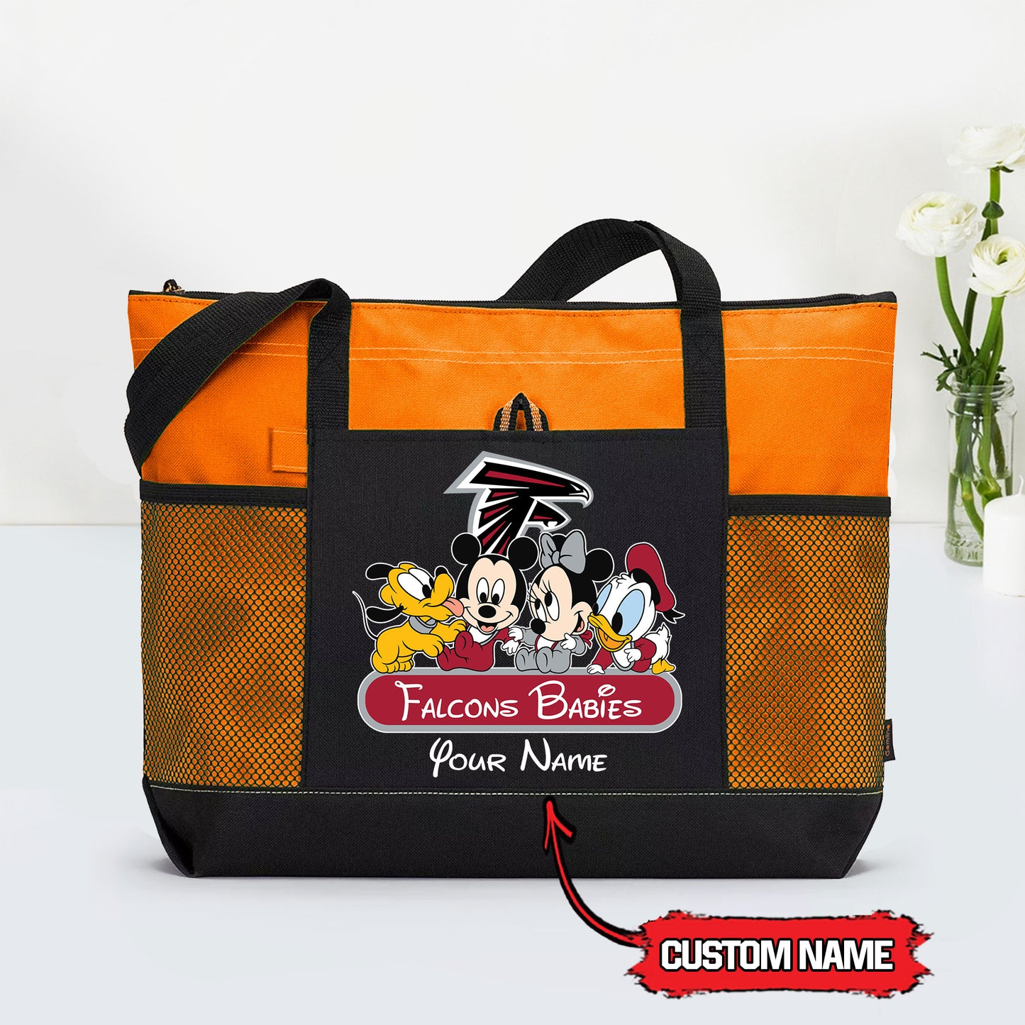 Atlanta Falcons Personalized Babies Tote Bag AZBTBTB000022