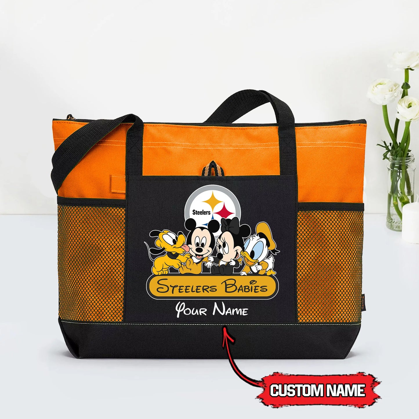 Pittsburgh Steelers Personalized Babies Tote Bag AZBTBTB000006
