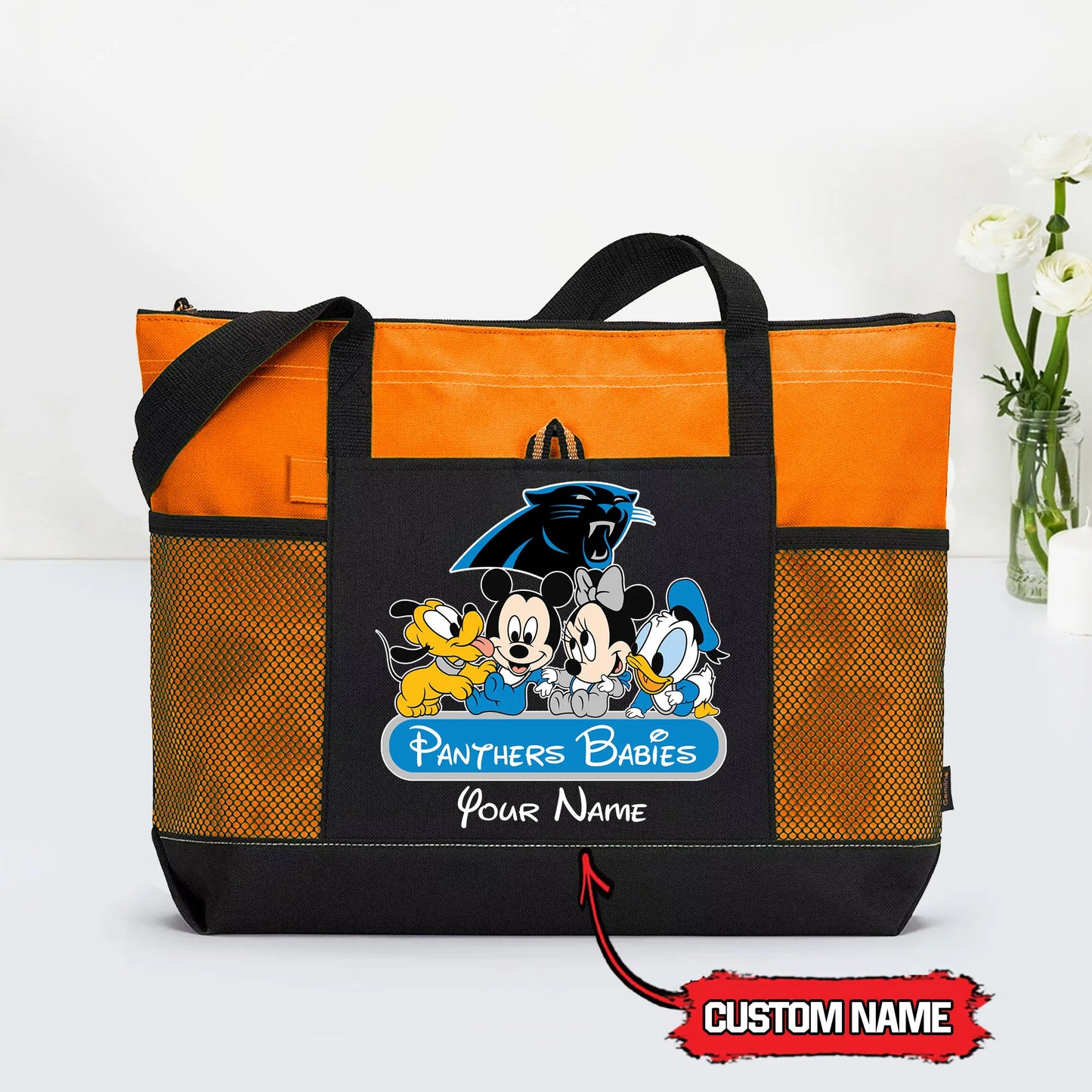 Carolina Panthers Personalized Babies Tote Bag AZBTBTB000017