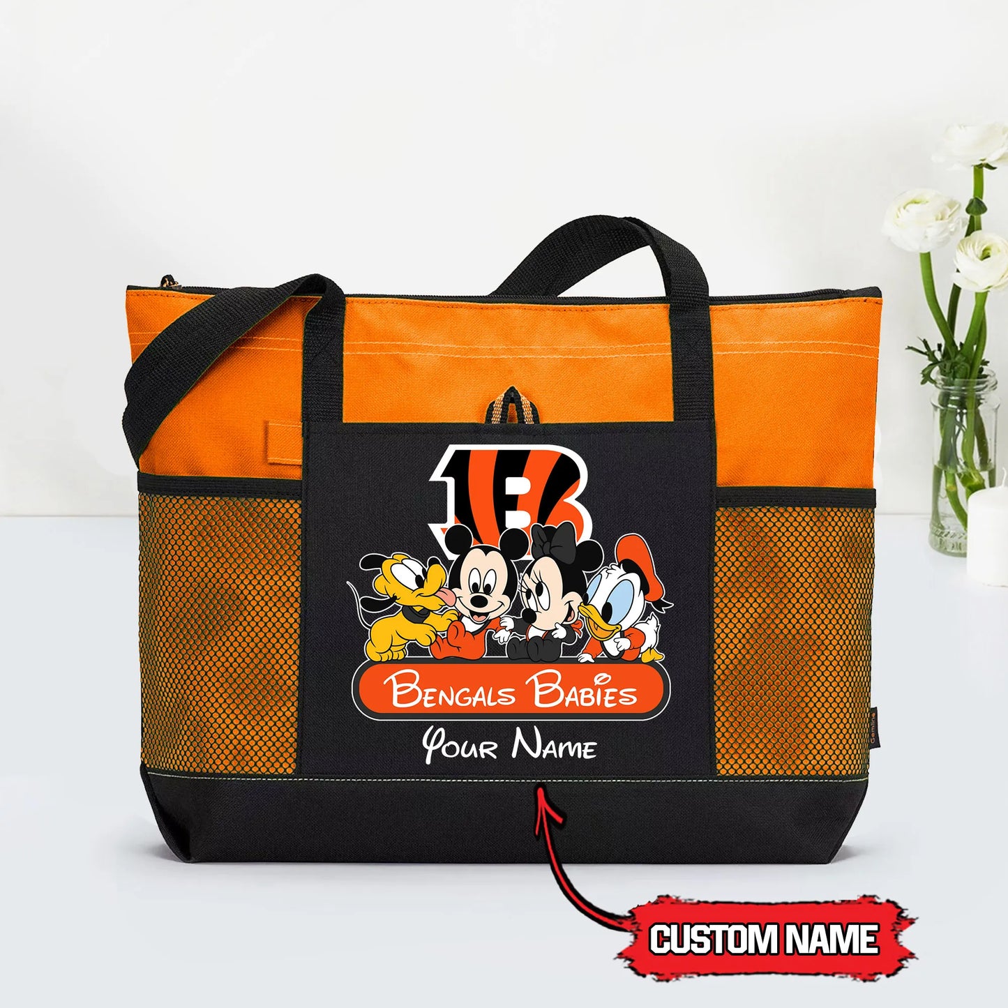 Cincinnati Bengals Personalized Babies Tote Bag AZBTBTB000019