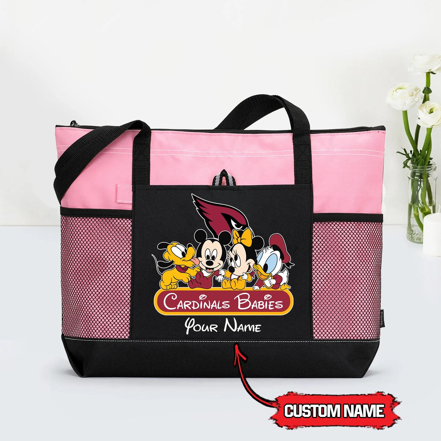Arizona Cardinals Personalized Babies Tote Bag AZBTBTB000021