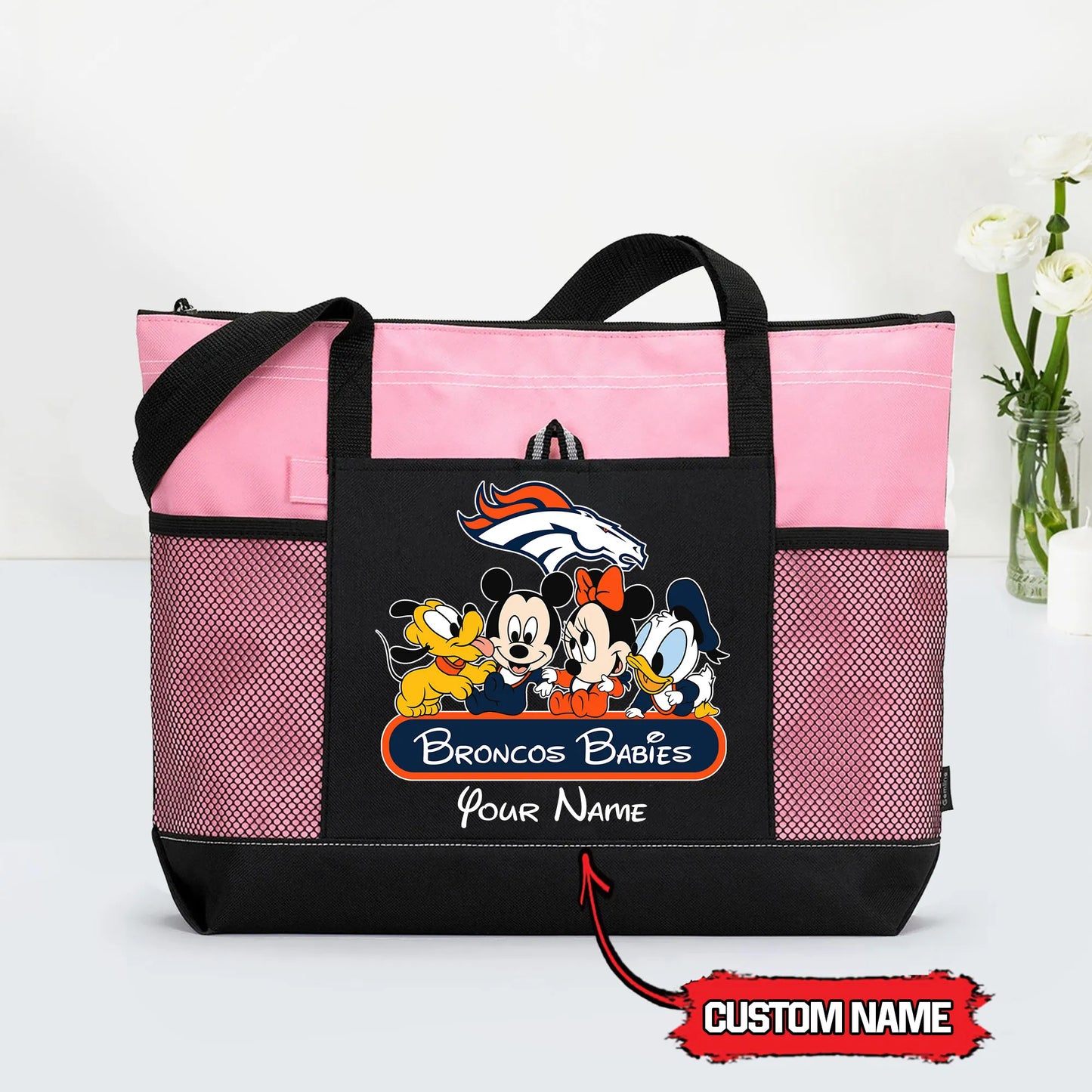 Denver Broncos Personalized Babies Tote Bag AZBTBTB000026