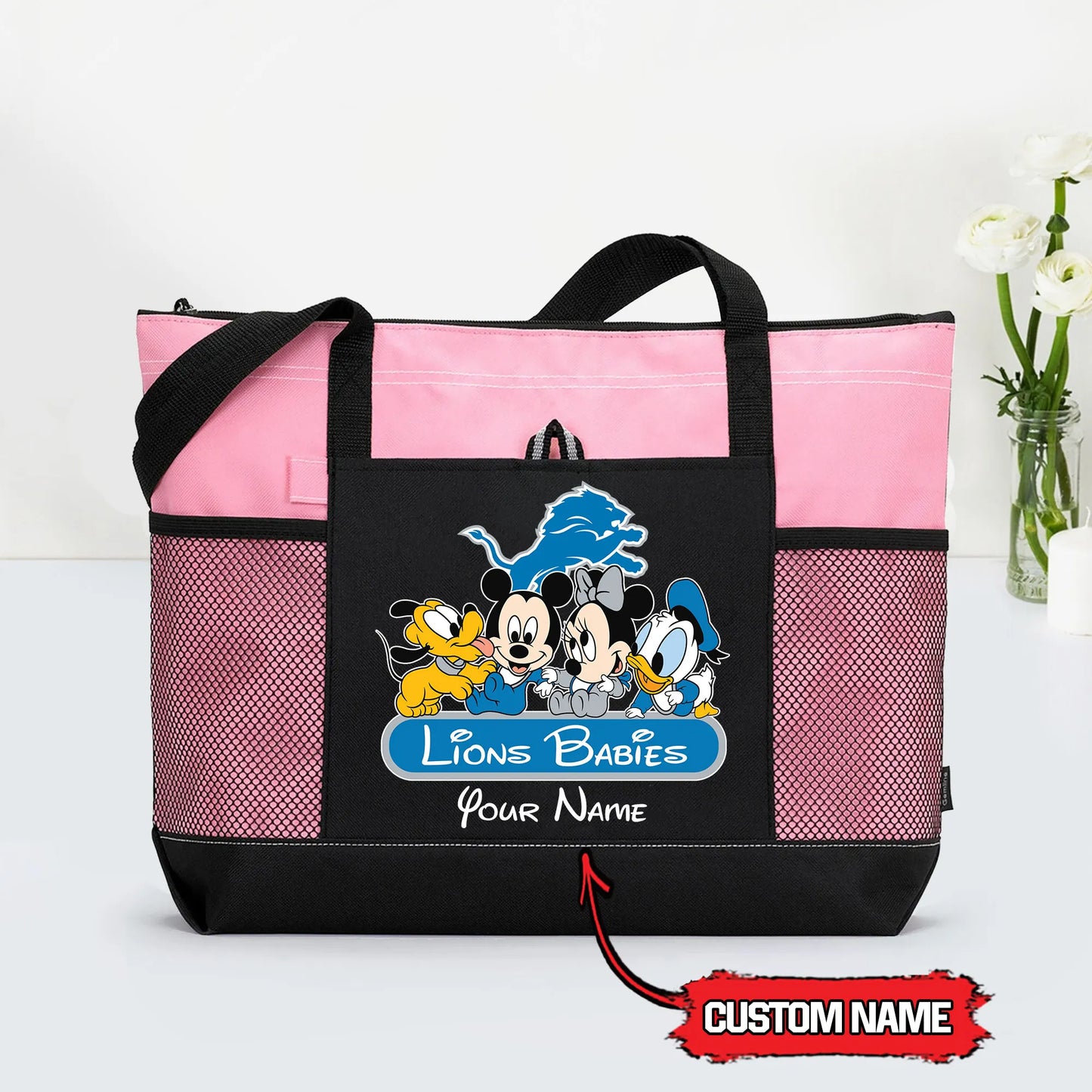 Detroit Lions Personalized Babies Tote Bag AZBTBTB000027