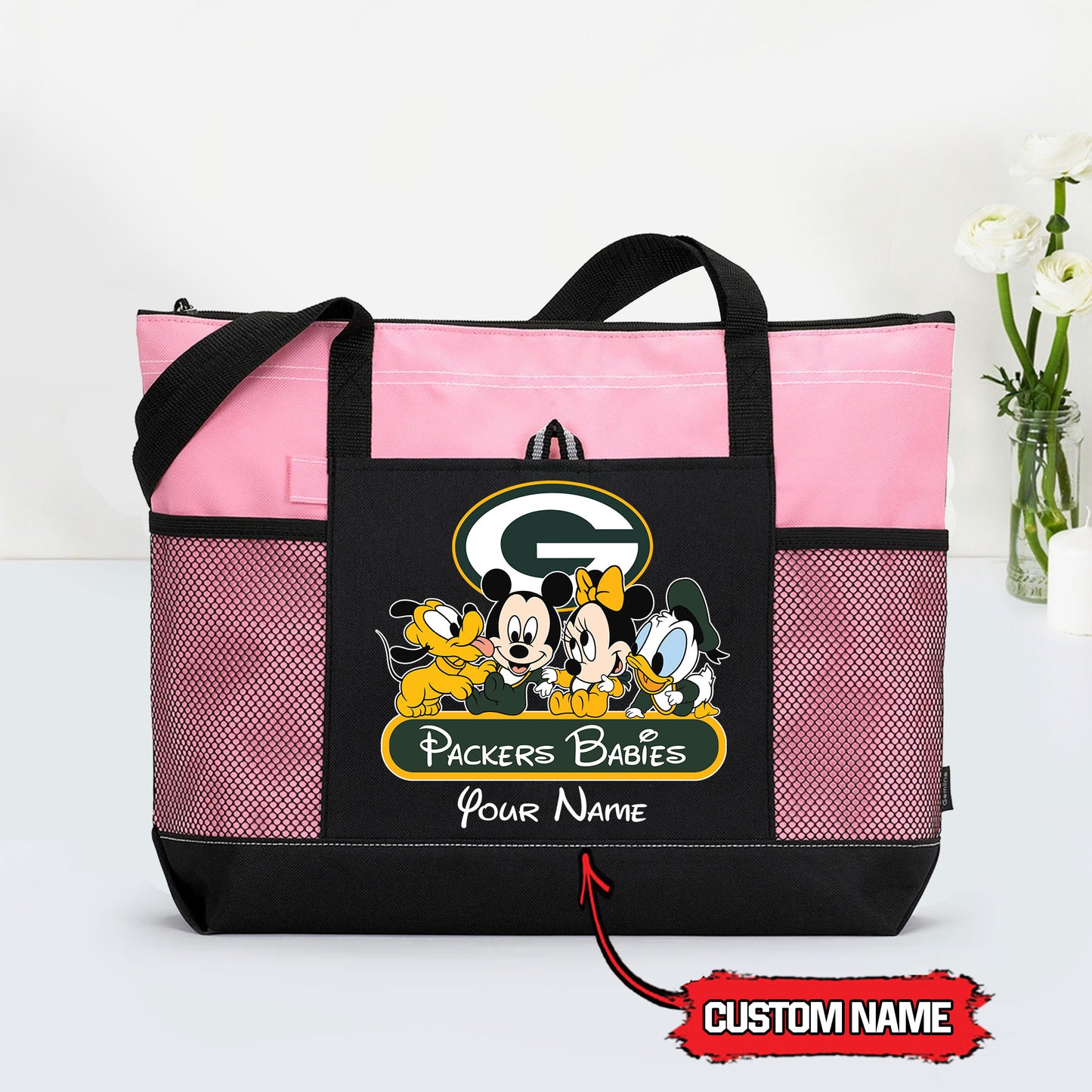 Green Bay Packers Personalized Babies Tote Bag AZBTBTB000028